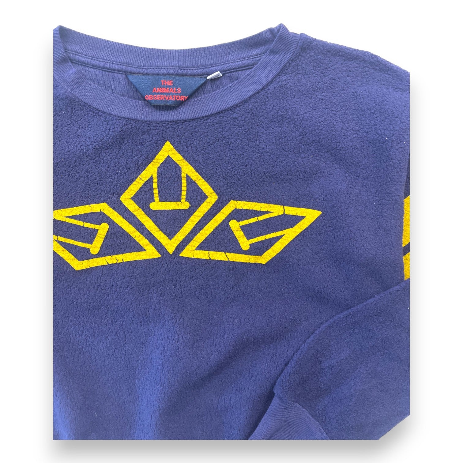 THE ANIMALS OBSERVATORY - Sweat bleu marine et jaune - 4 ans