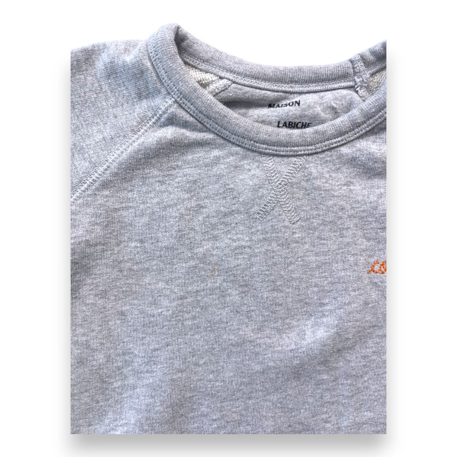 MAISON LABICHE - Sweat gris brodé "Cowboy" - 4 ans