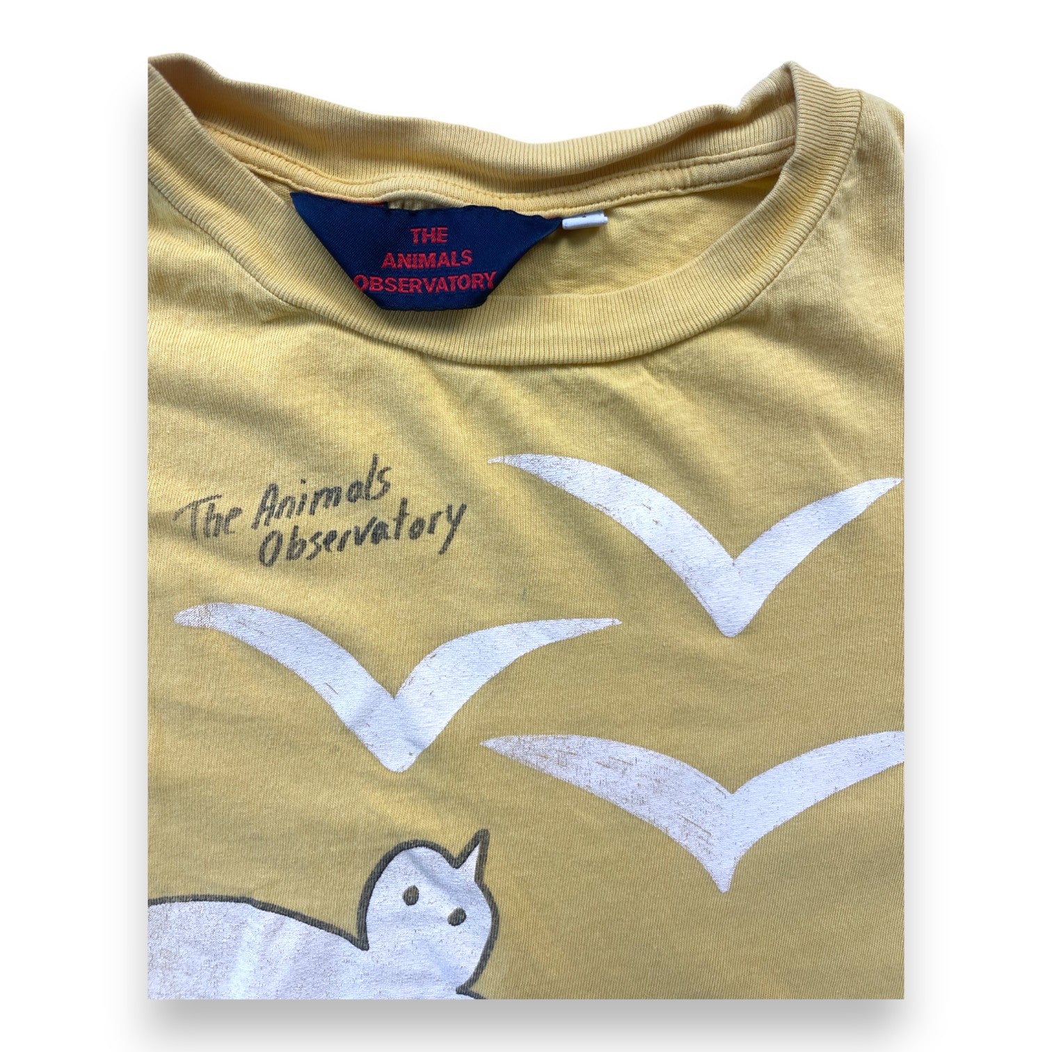 THE ANIMALS OBSERVATORY - T shirt jaune mouettes - 4 ans