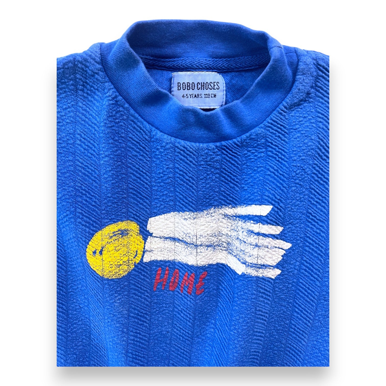 BOBO CHOSES - Sweat bleu "Home" - 4/5 ans