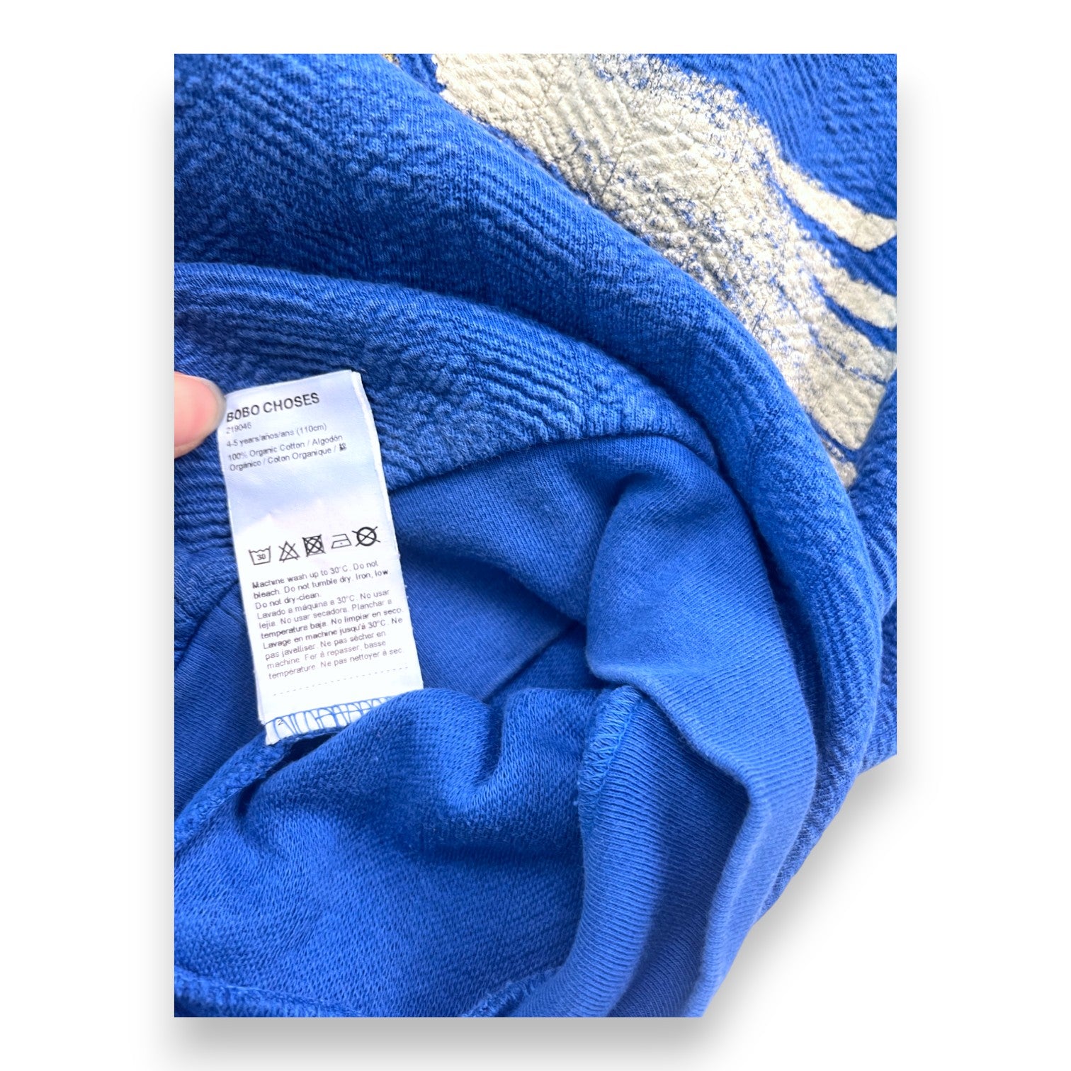 BOBO CHOSES - Sweat bleu "Home" - 4/5 ans