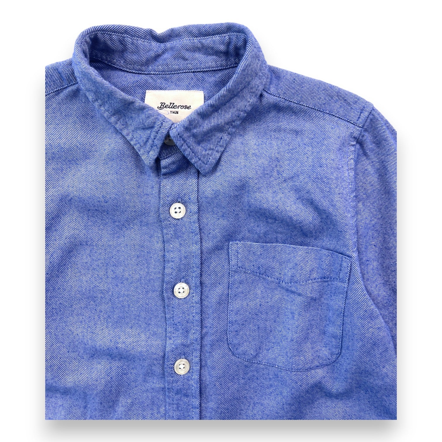 BELLEROSE - Chemise bleue boutonnée - 4 ans