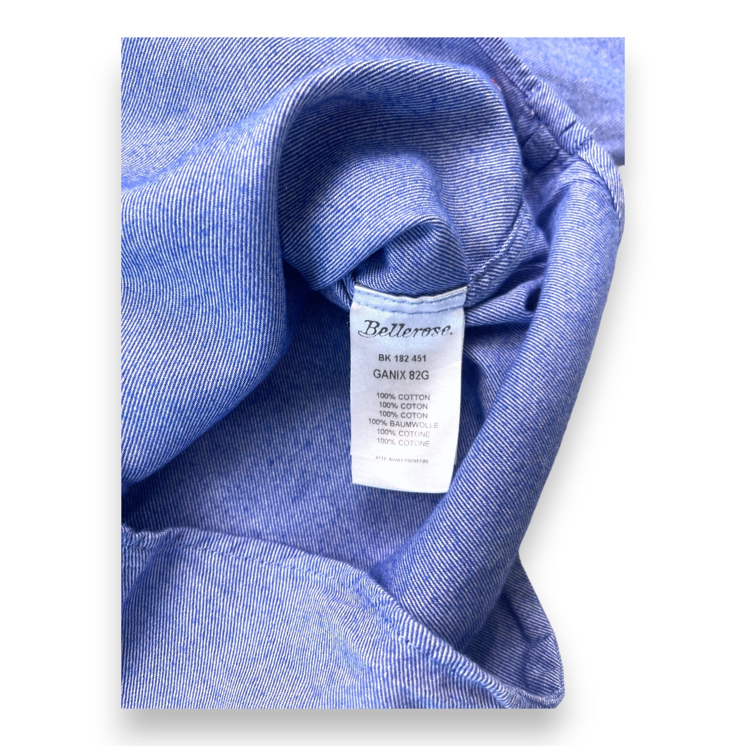 BELLEROSE - Chemise bleue boutonnée - 4 ans