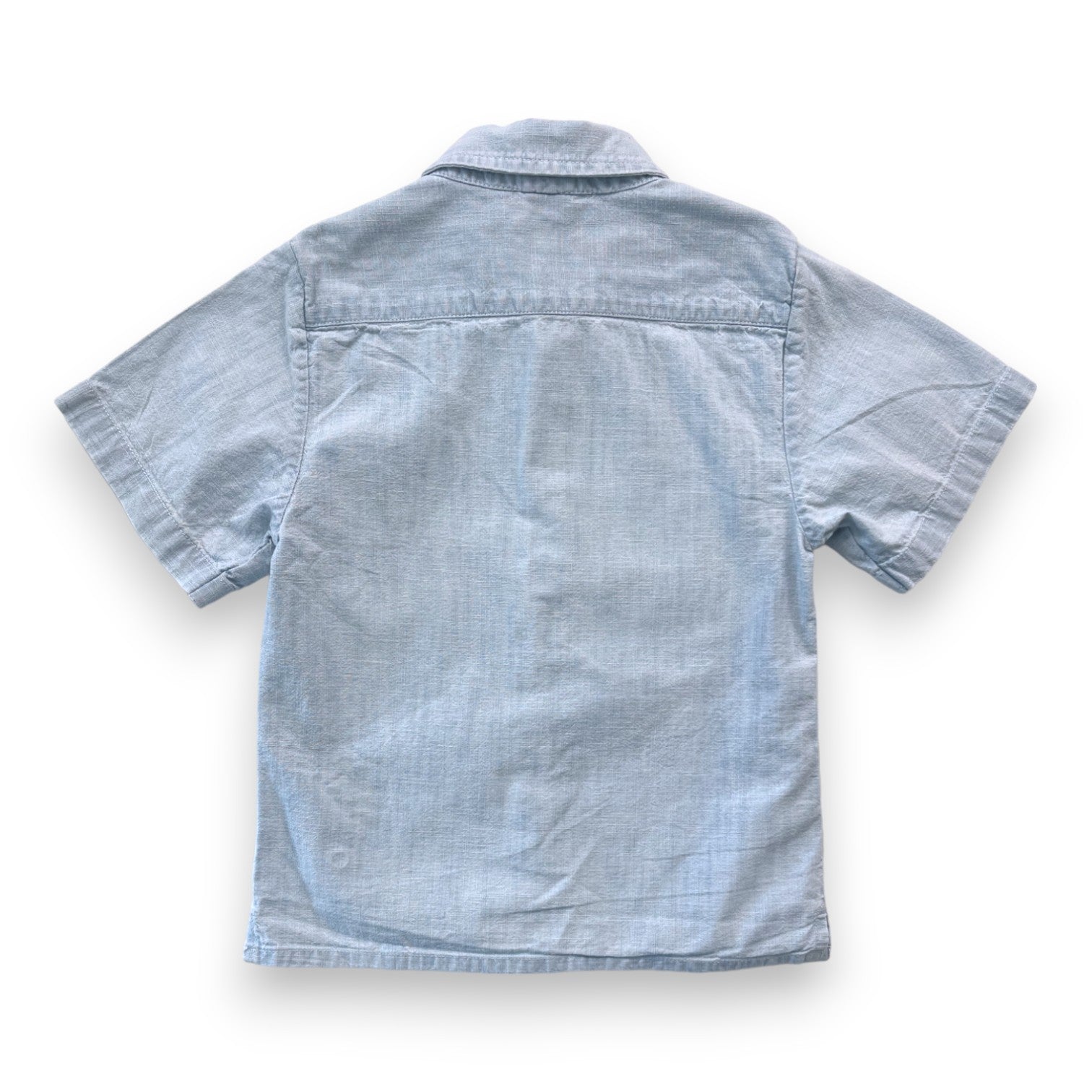 BONTON - Chemise manches courtes bleue boutonnée - 4 ans