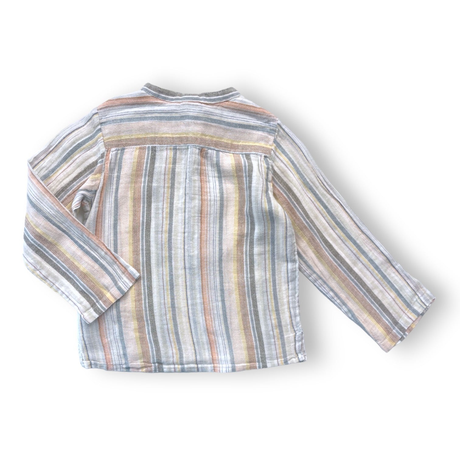 BONTON - Chemise rayée col MAO - 4 ans