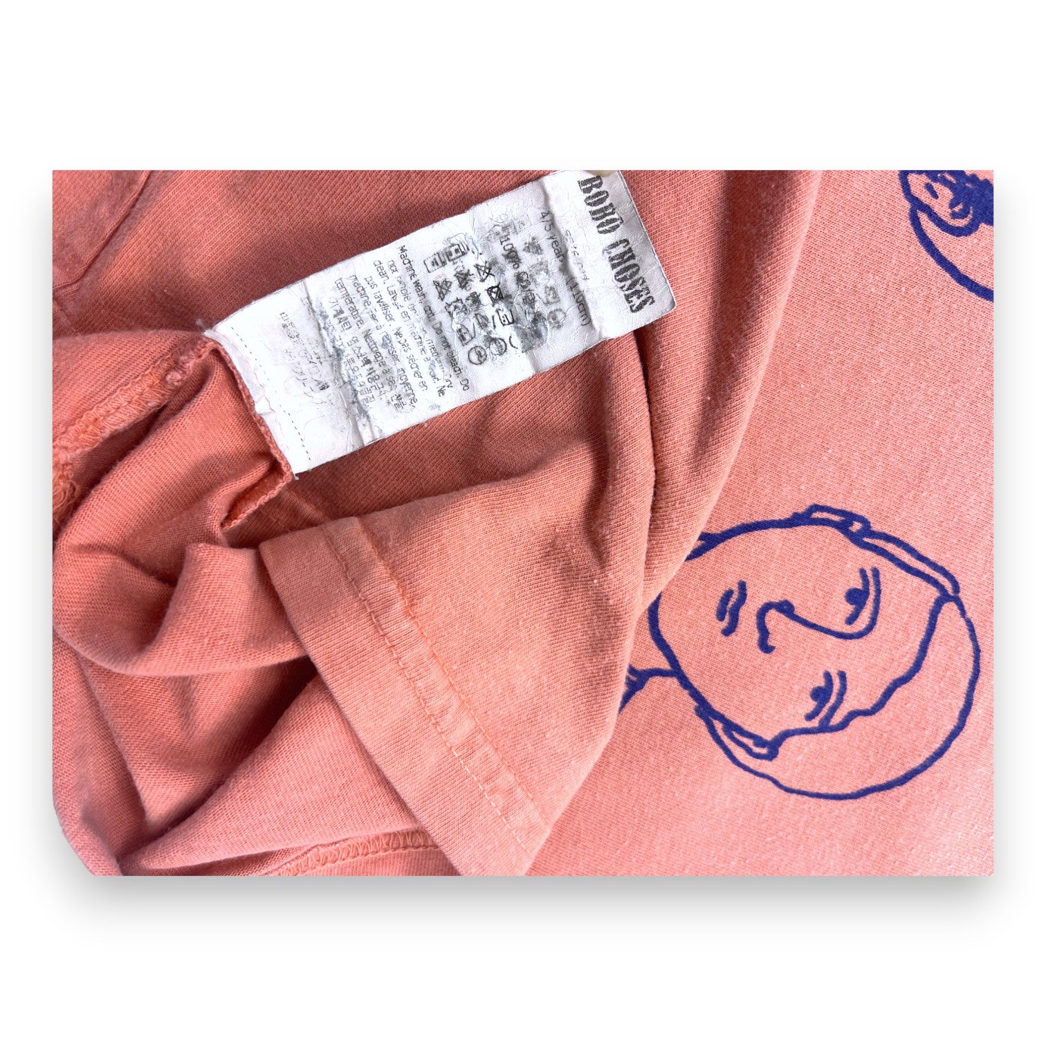 BOBO CHOSES - T shirt rose "Vincent et Pablo" - 4/5 ans