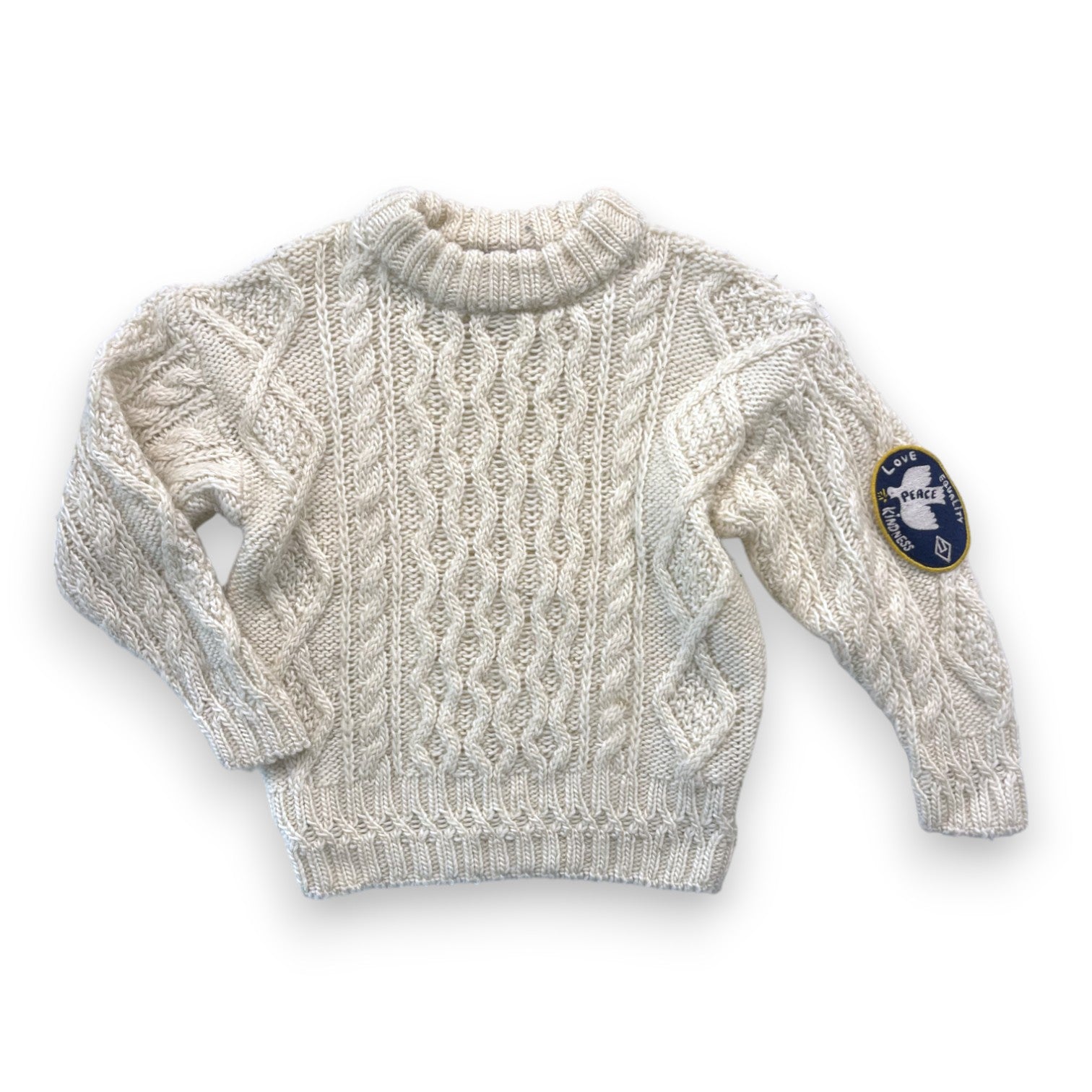 THE ANIMALS OBSERVATORY - Pull torsadé crème - 4 ans