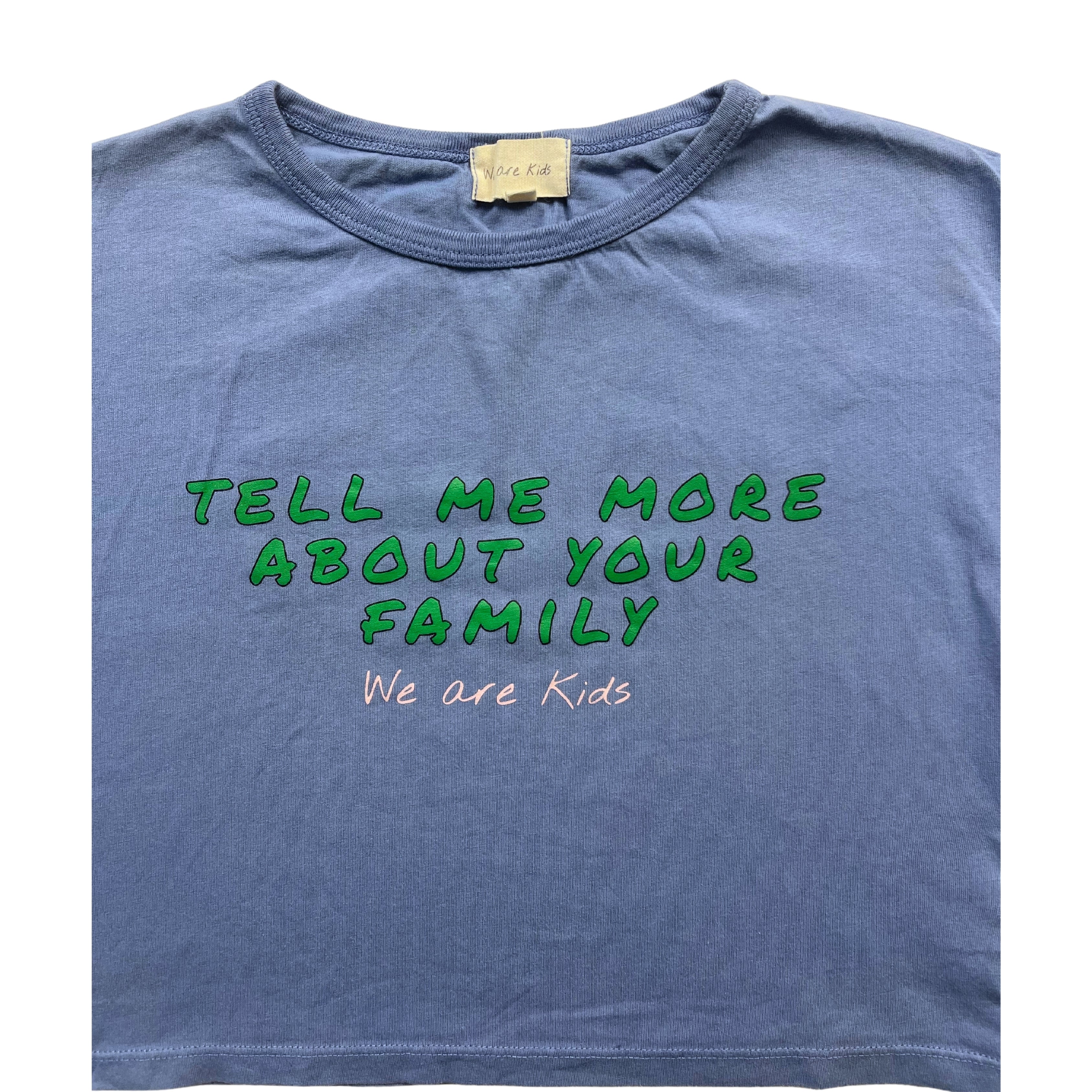 WE ARE KIDS - T shirt bleu à inscriptions - 4/5 ans