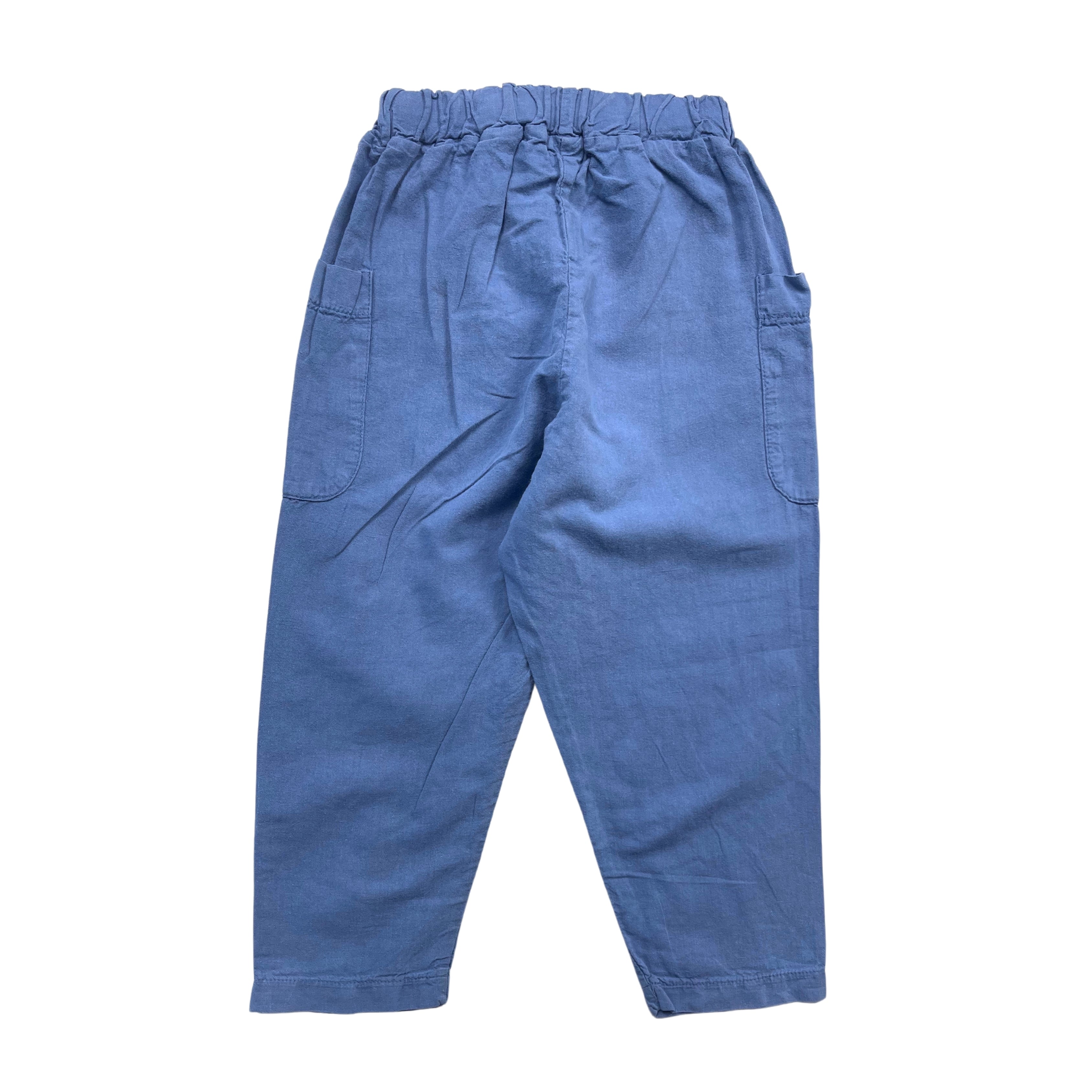 WE ARE KIDS - Pantalon en lin bleu - 4/5 ans