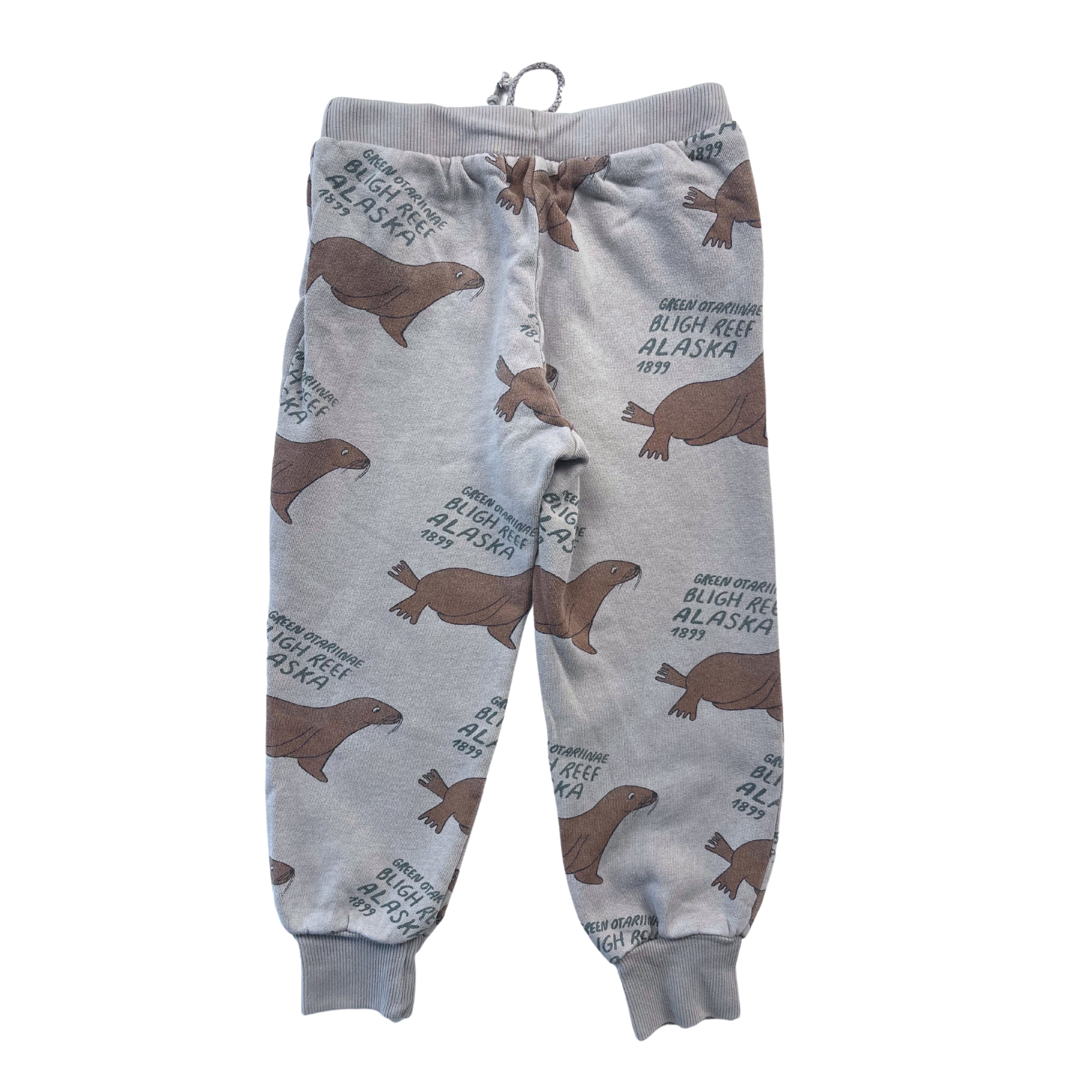 BOBO CHOSES - Jogging gris à motifs - 4/5 ans