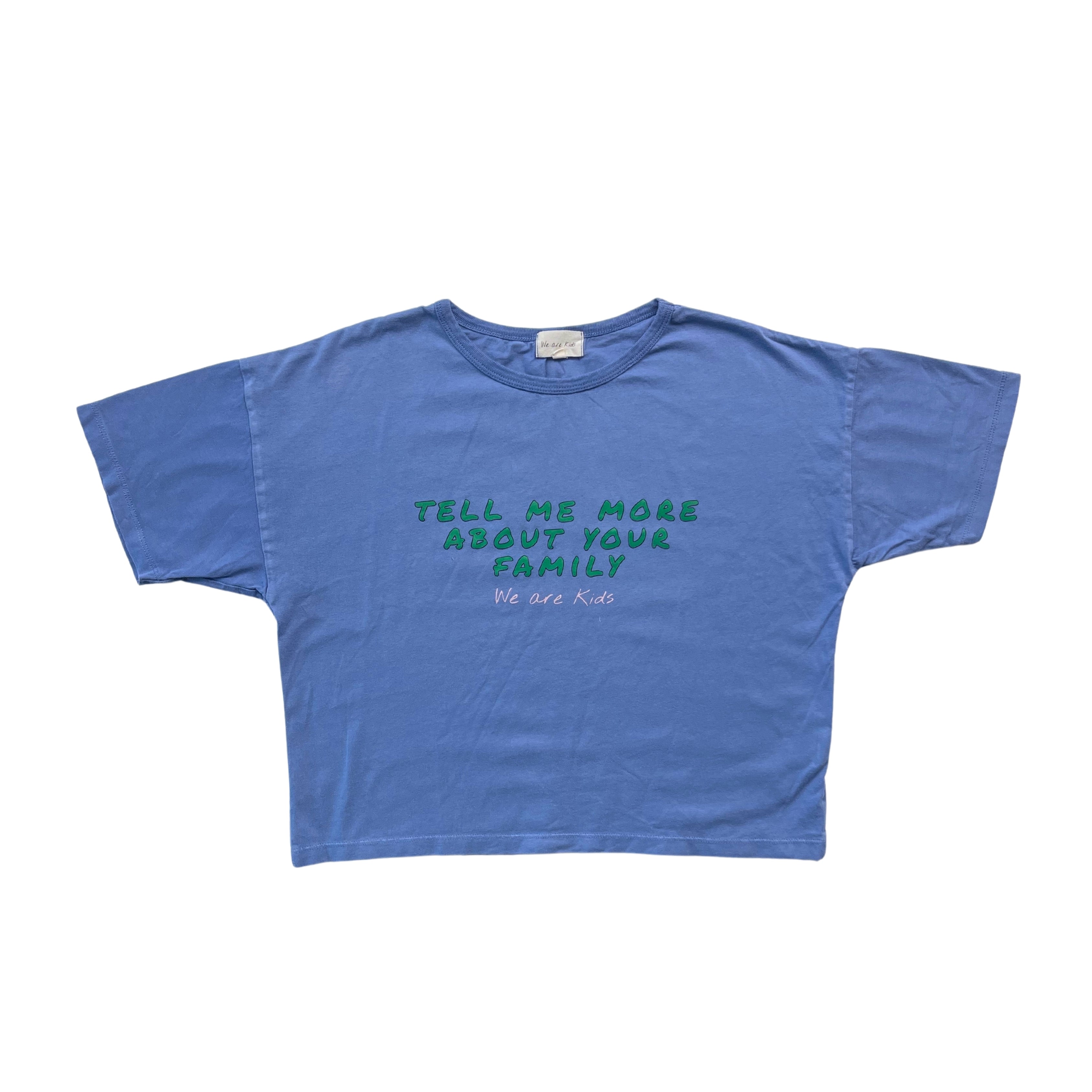 WE ARE KIDS - T shirt bleu à inscriptions - 8/9 ans