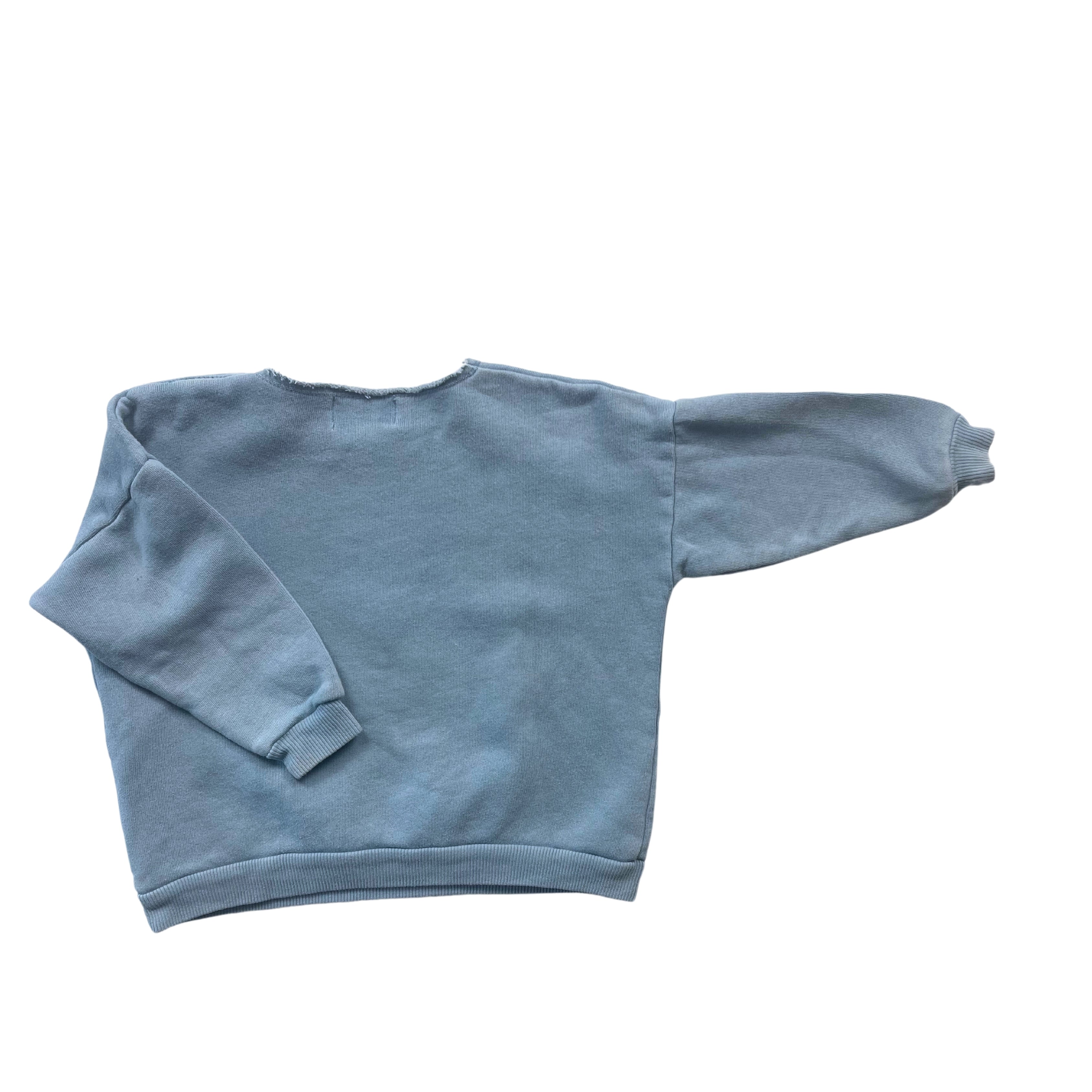 BOBO CHOSES - Sweat bleu à motifs - 18/24 mois