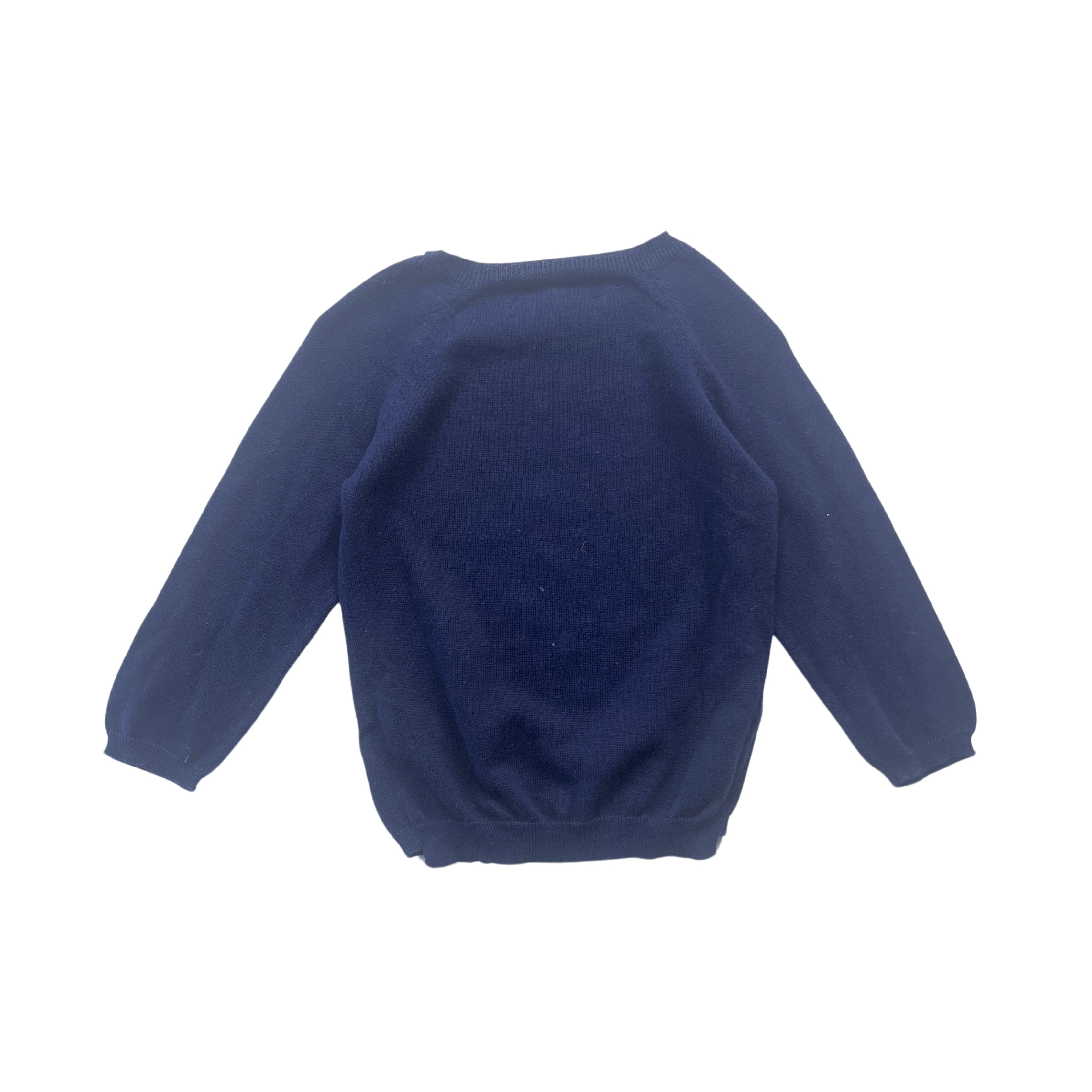 ZADIG & VOLTAIRE - Pull bleu marine "Wild Child" - 2 ans