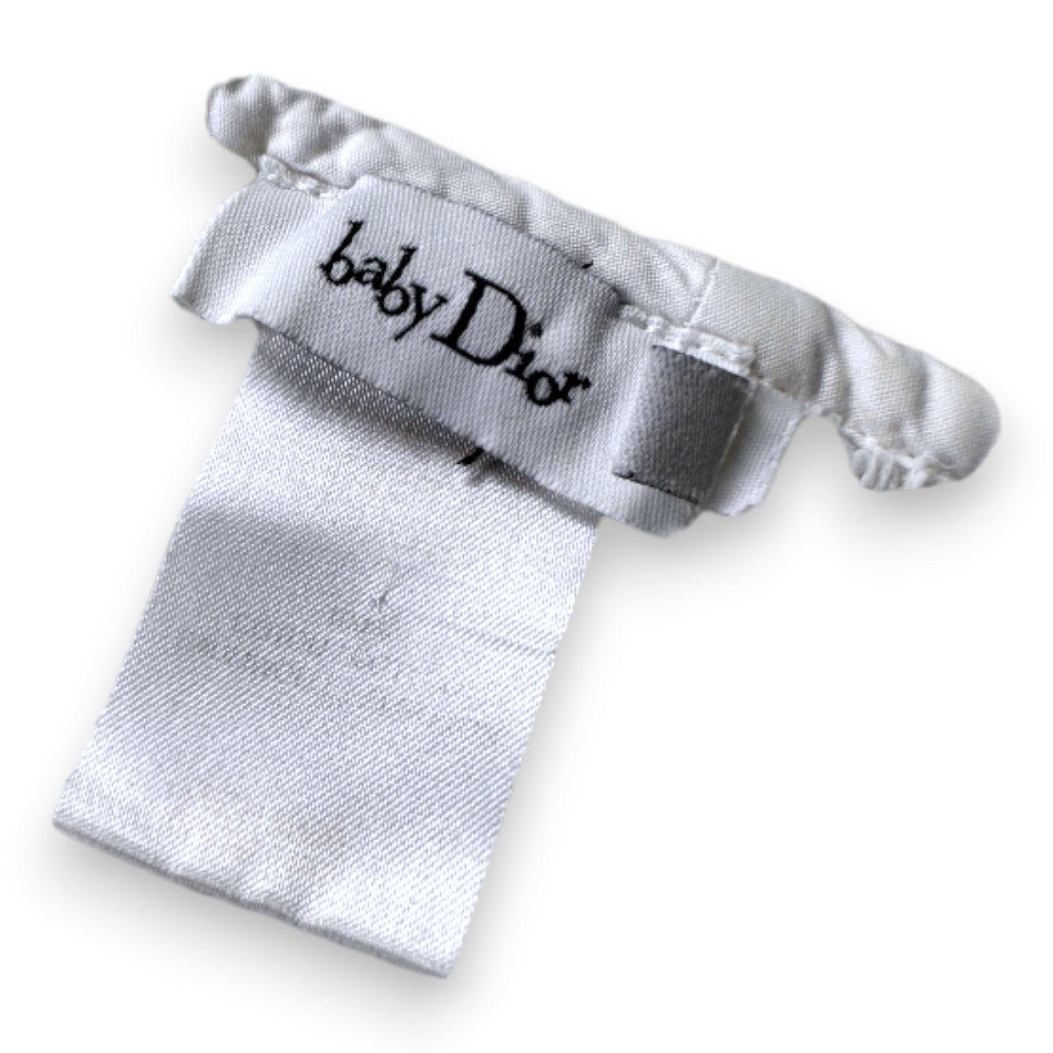 DIOR - Serviette de bain blanche avec broderies - Taille unique