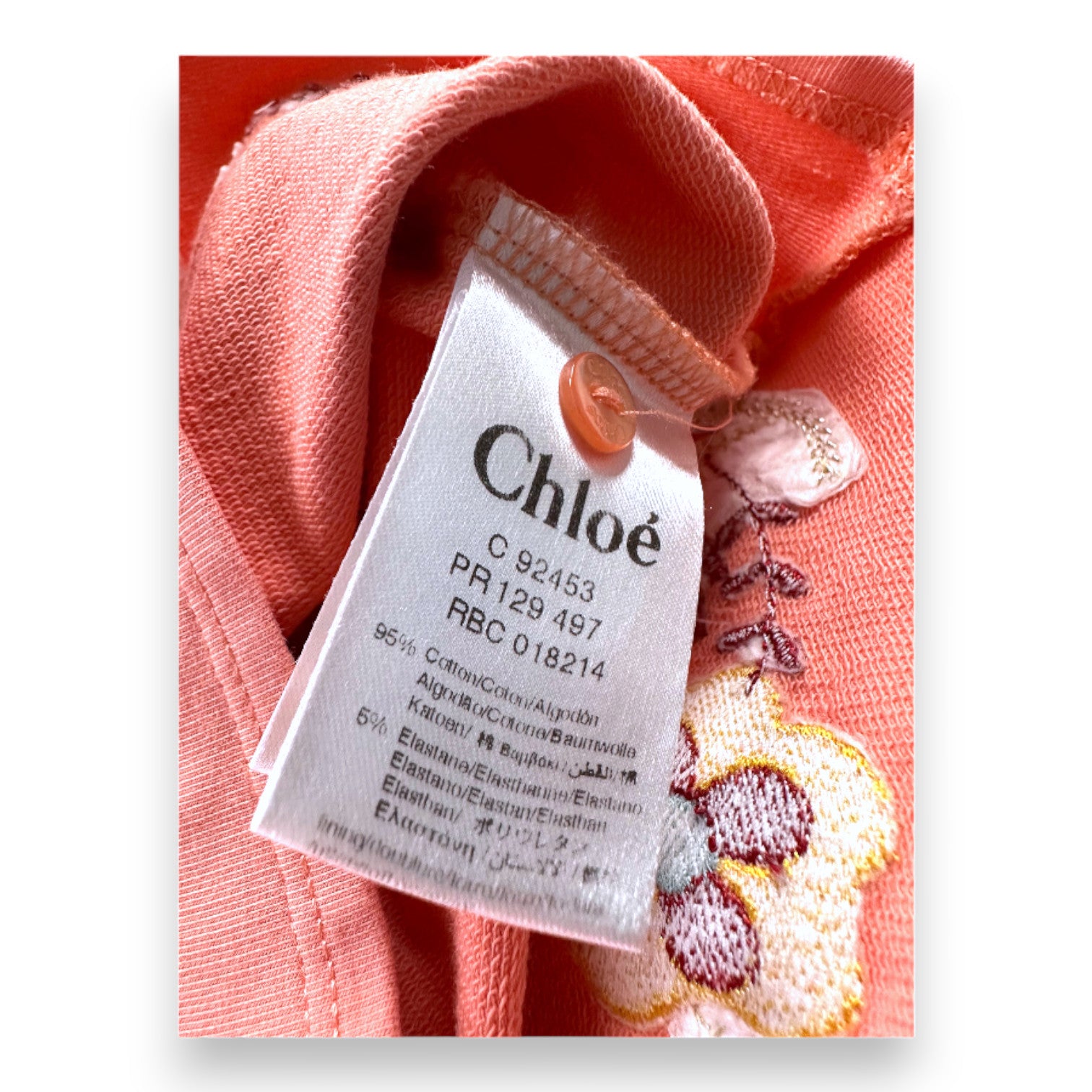 CHLOE - Robe rose avec broderies - 1 mois