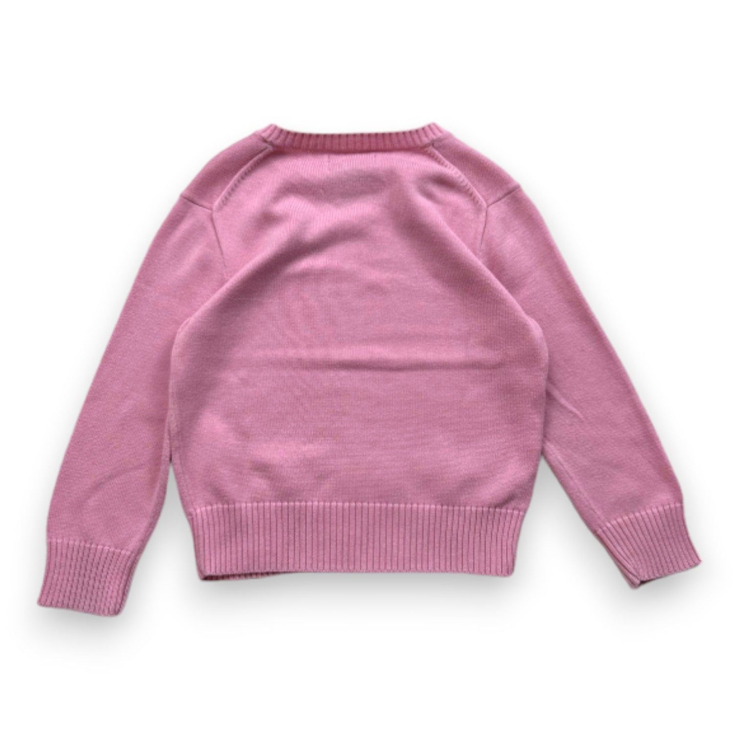 RALPH LAUREN - Pull rose col v - 4 ans