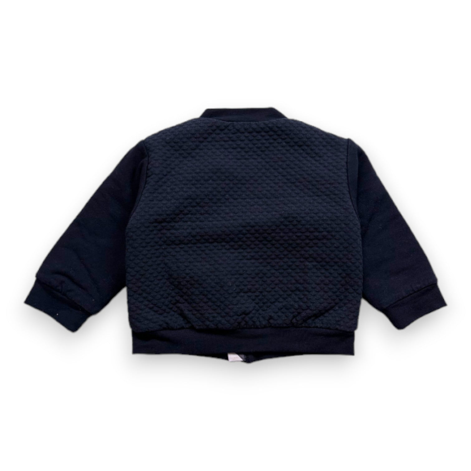 BURBERRY - Sweat zippé bleu marine - 9 mois