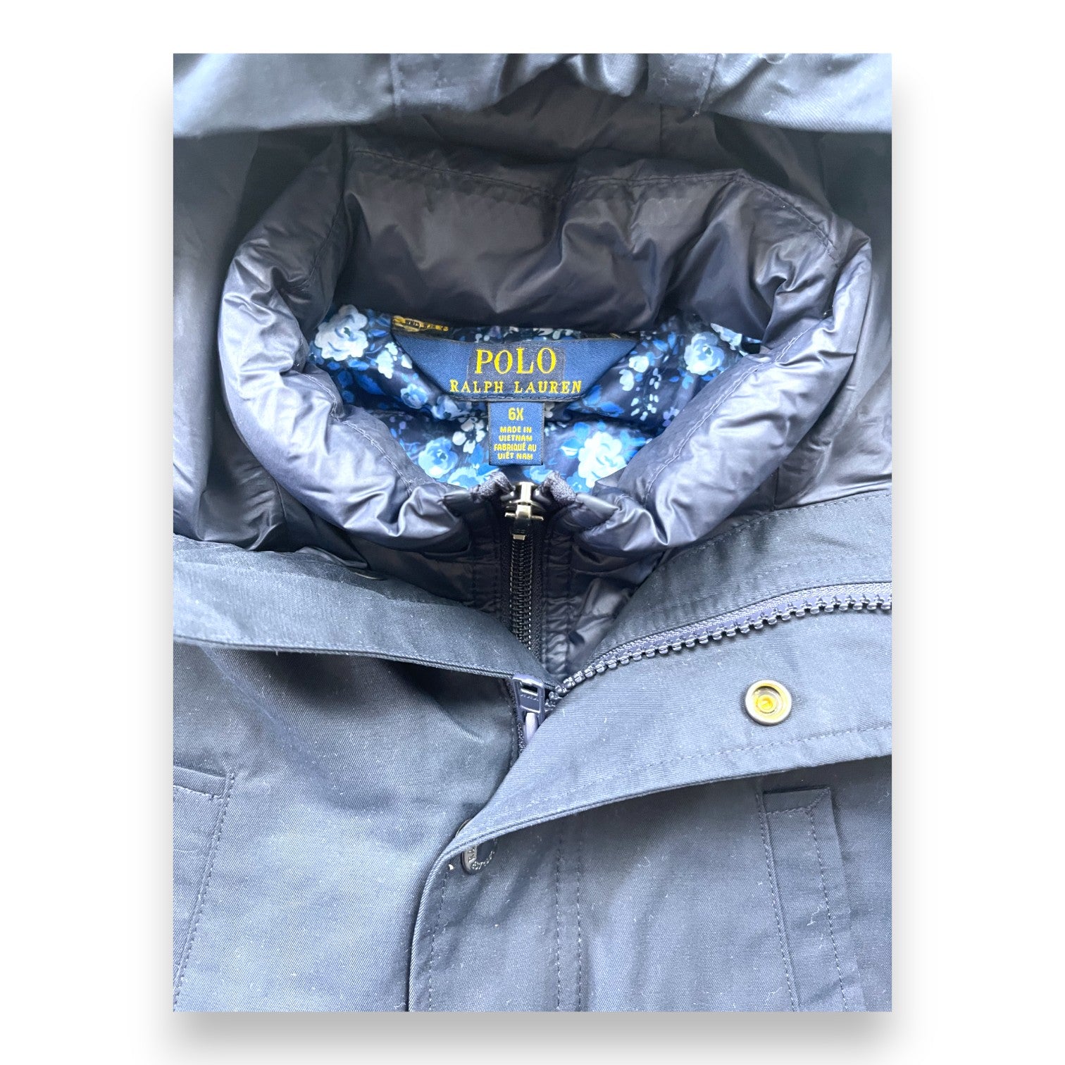 RALPH LAUREN - Parka 2 en 1 doudoune bleu marine - 6 ans