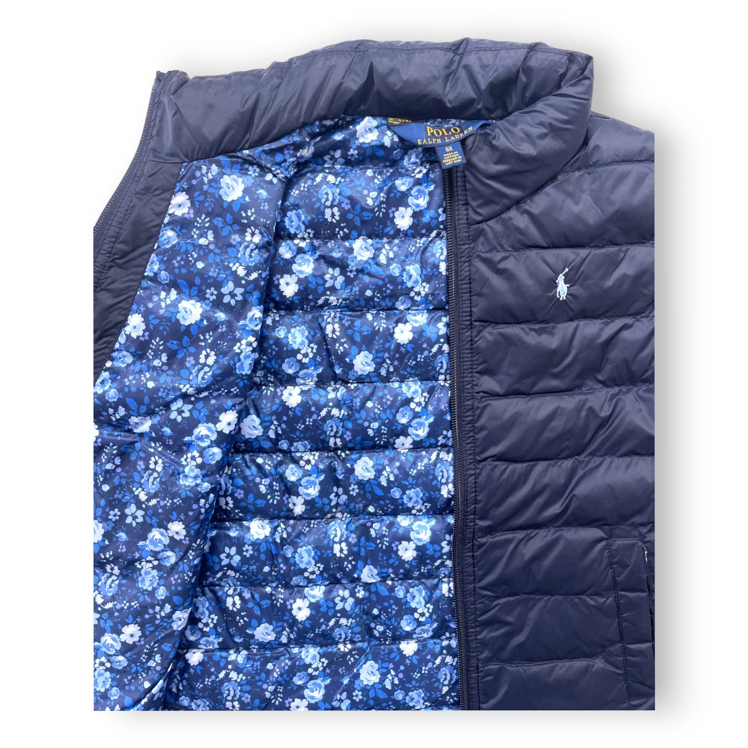 RALPH LAUREN - Parka 2 en 1 doudoune bleu marine - 6 ans