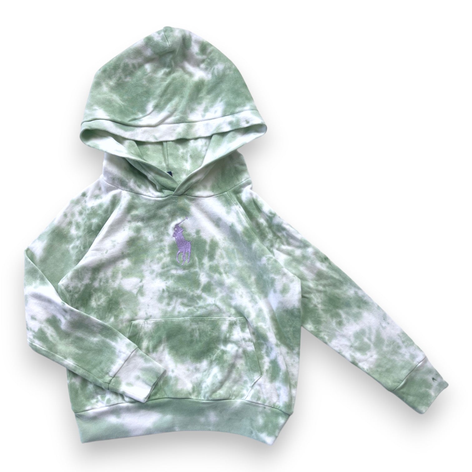 RALPH LAUREN - Sweatshirt tie and dye vert - 7 ans