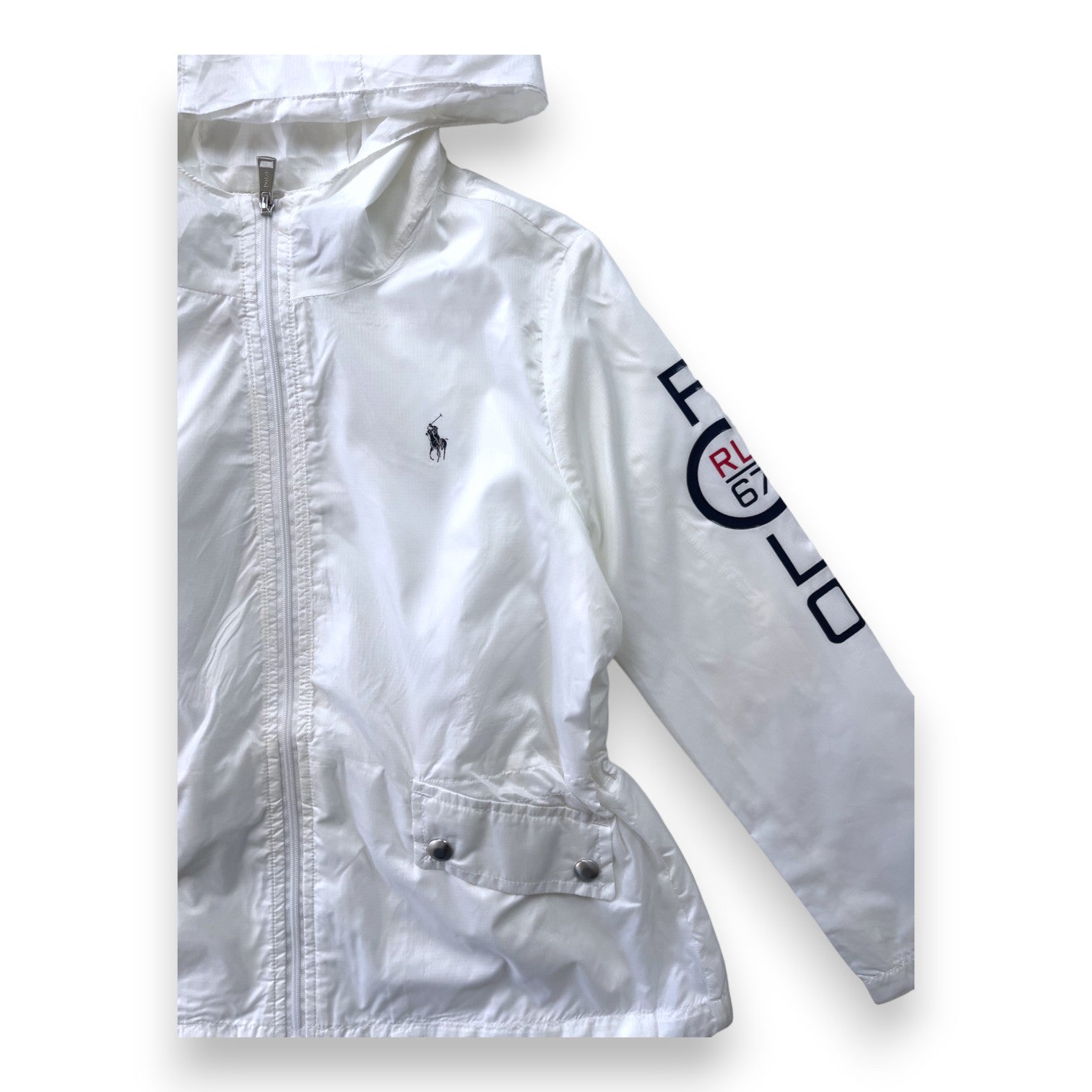 RALPH LAUREN - Veste de pluie blanche légère - 6 ans