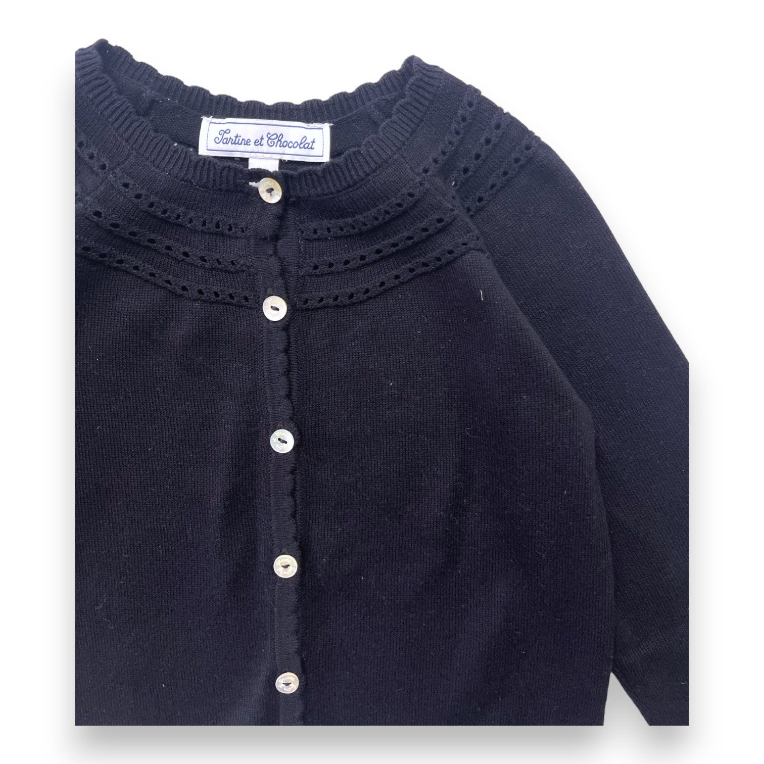 TARTINE & CHOCOLAT - Cardigan noir - 6 ans