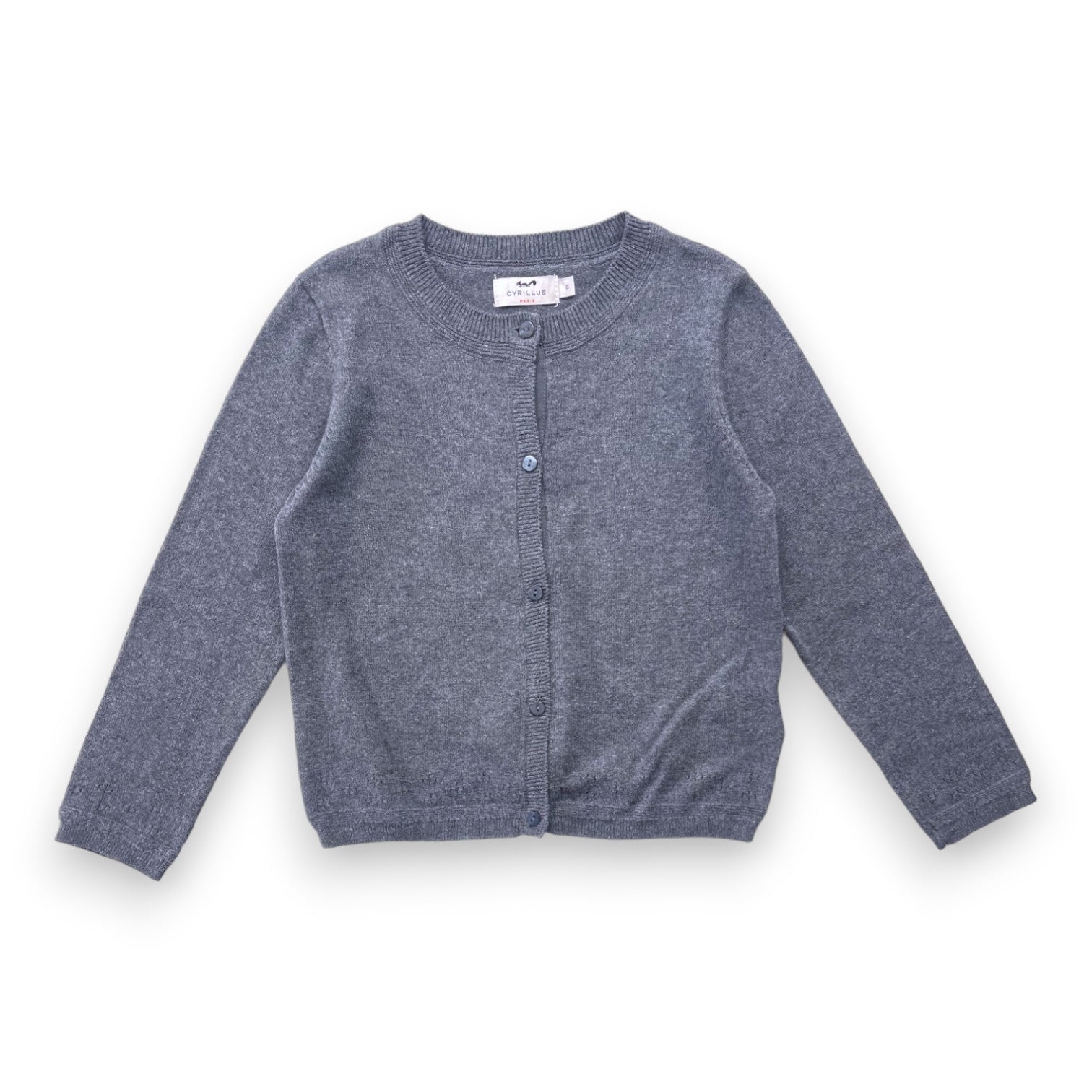 CYRILLUS - Cardigan gris - 6 ans