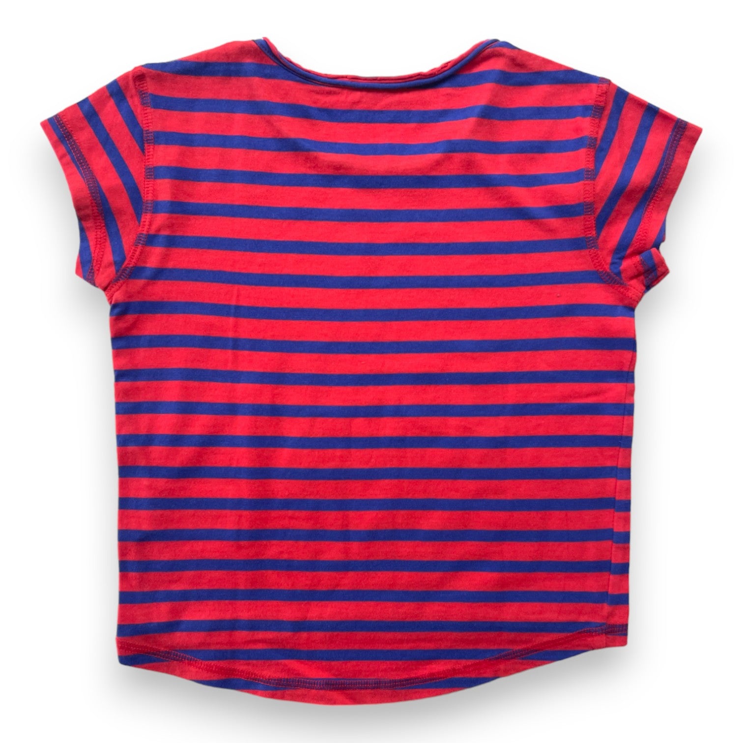 ZADIG & VOLTAIRE - T shirt marinière rouge et bleu - 6 ans