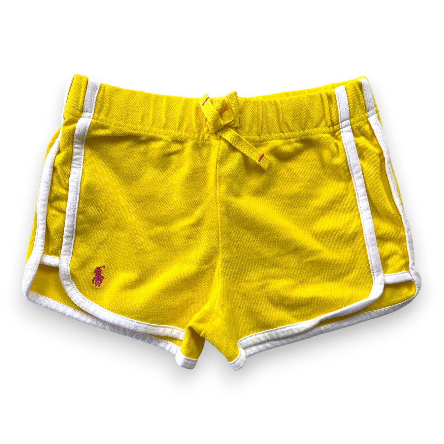 RALPH LAUREN - Short jaune liseré blanc - 6 ans