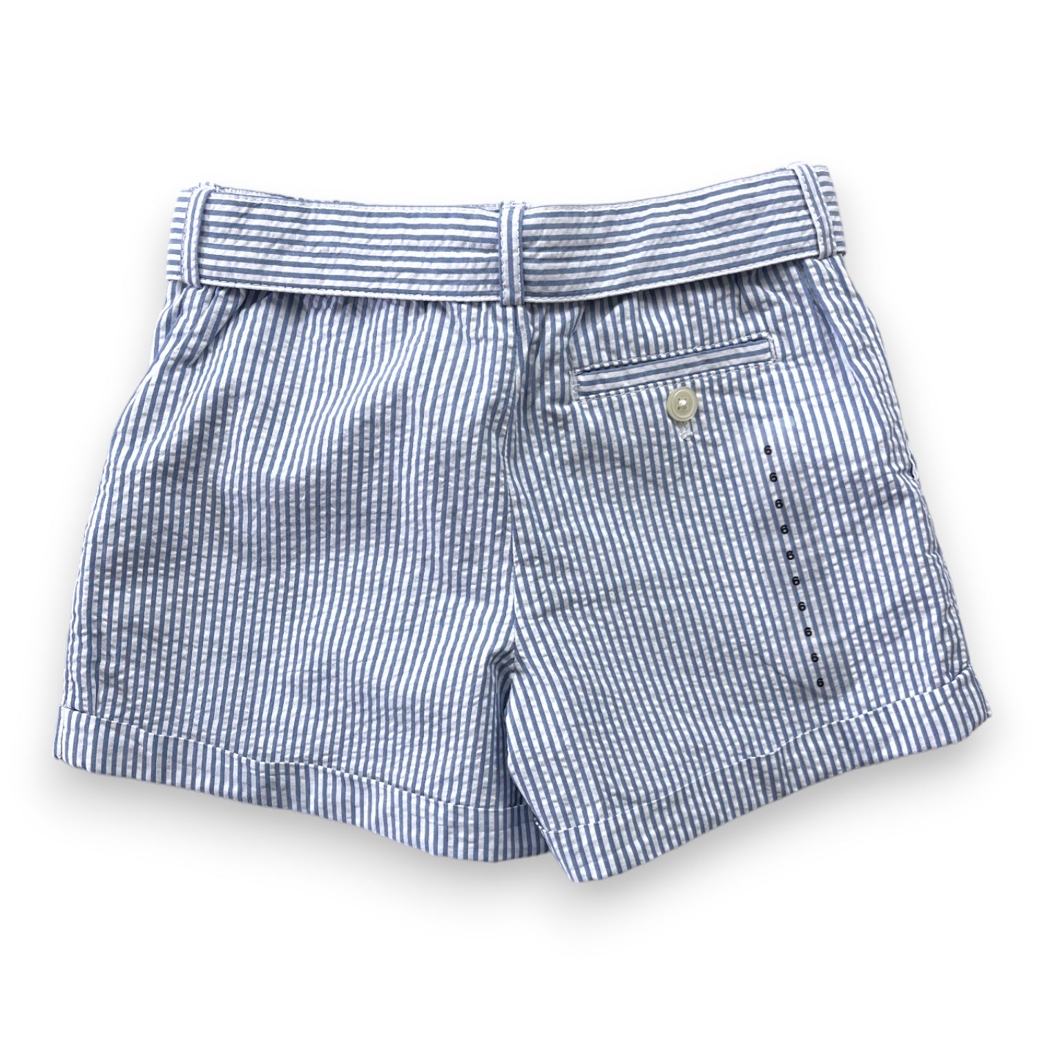 RALPH LAUREN - Short à rayures bleues et blanches (neuf) - 6 ans