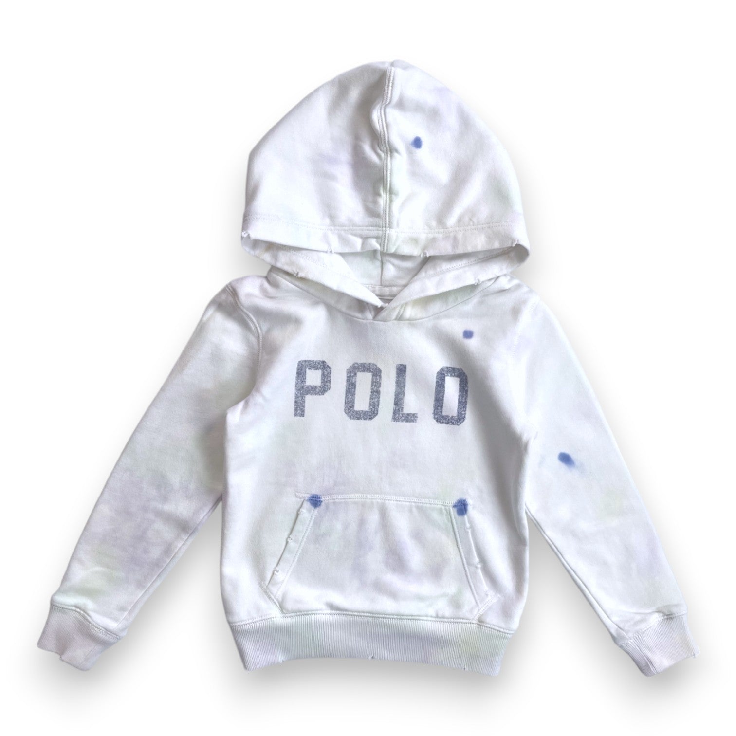 RALPH LAUREN - Sweat blanc "Polo" détails - 6 ans