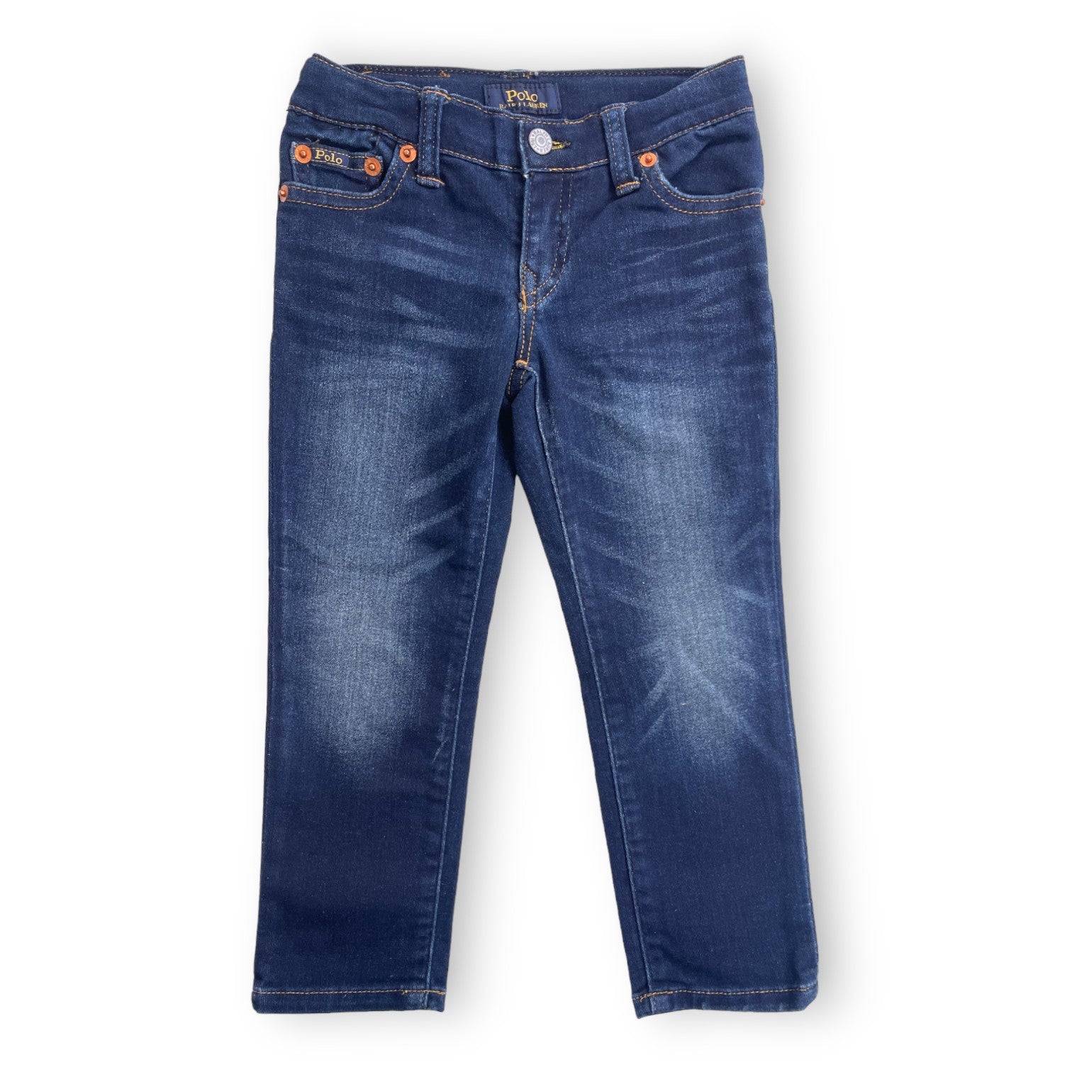 RALPH LAUREN - Jean bleu brut slim - 3 ans