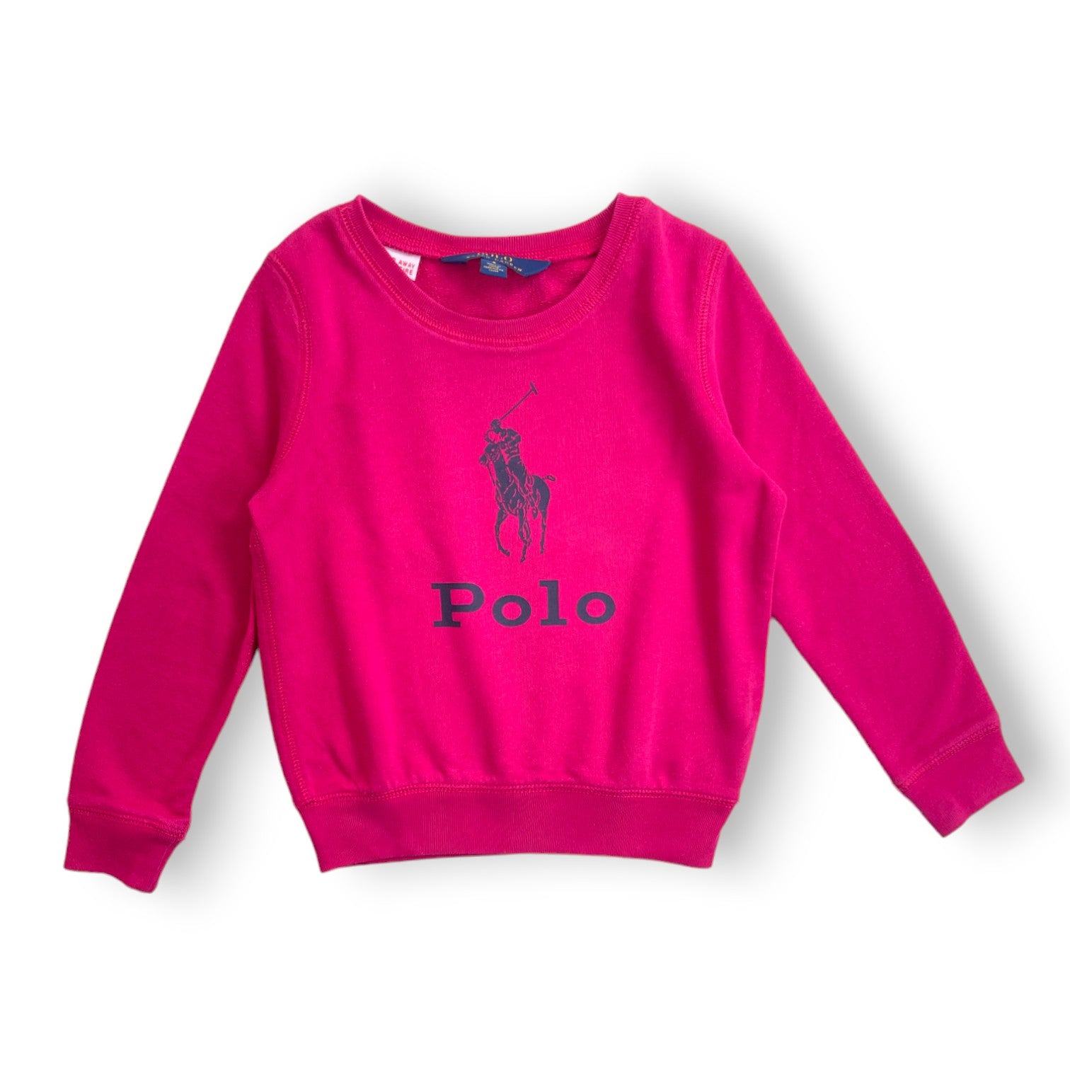 RALPH LAUREN - Sweatshirt rose "POLO" - 5 ans