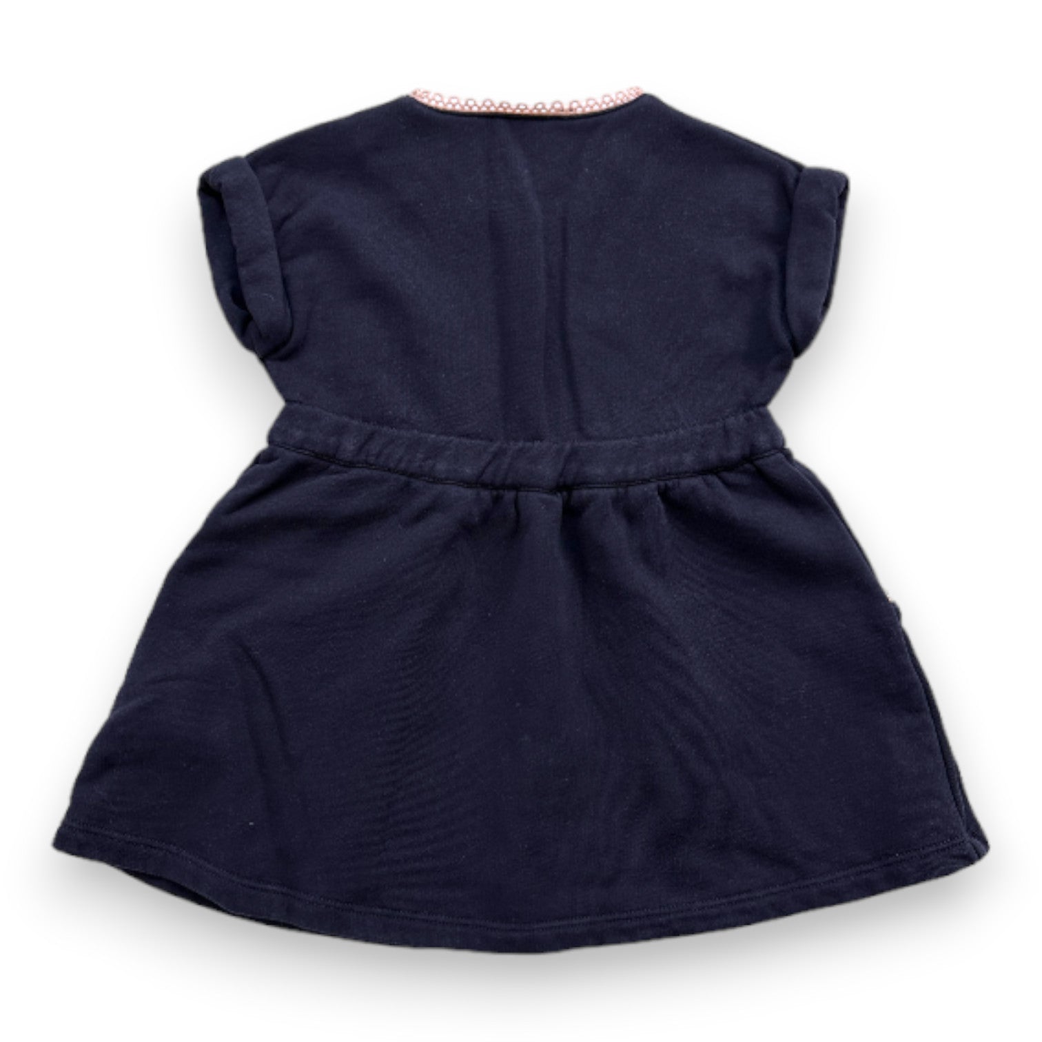 CHLOE - Robe à manche courtes bleu marine - 18 mois