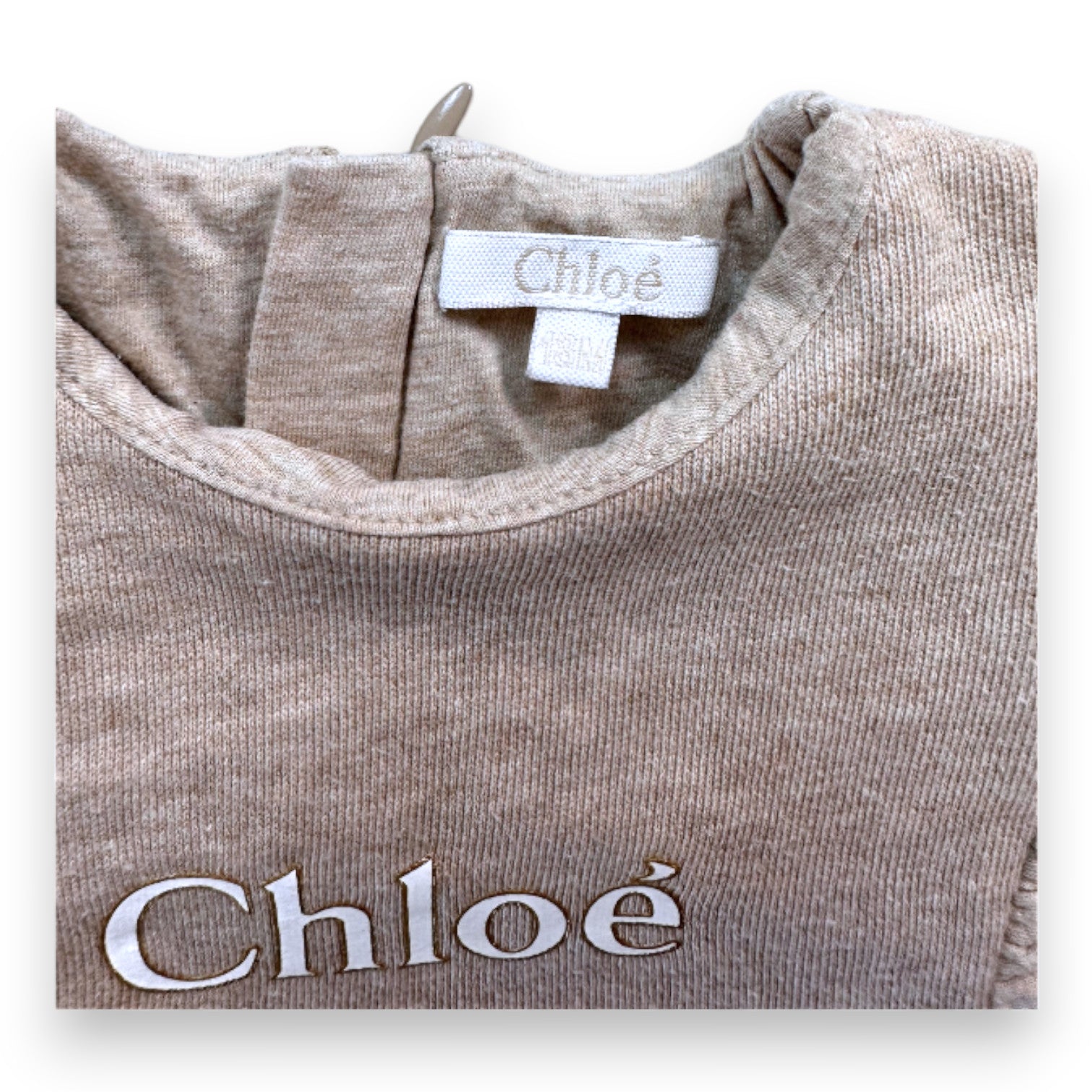 CHLOE - Combi-short marron imprimé "Chloé" - 18 mois