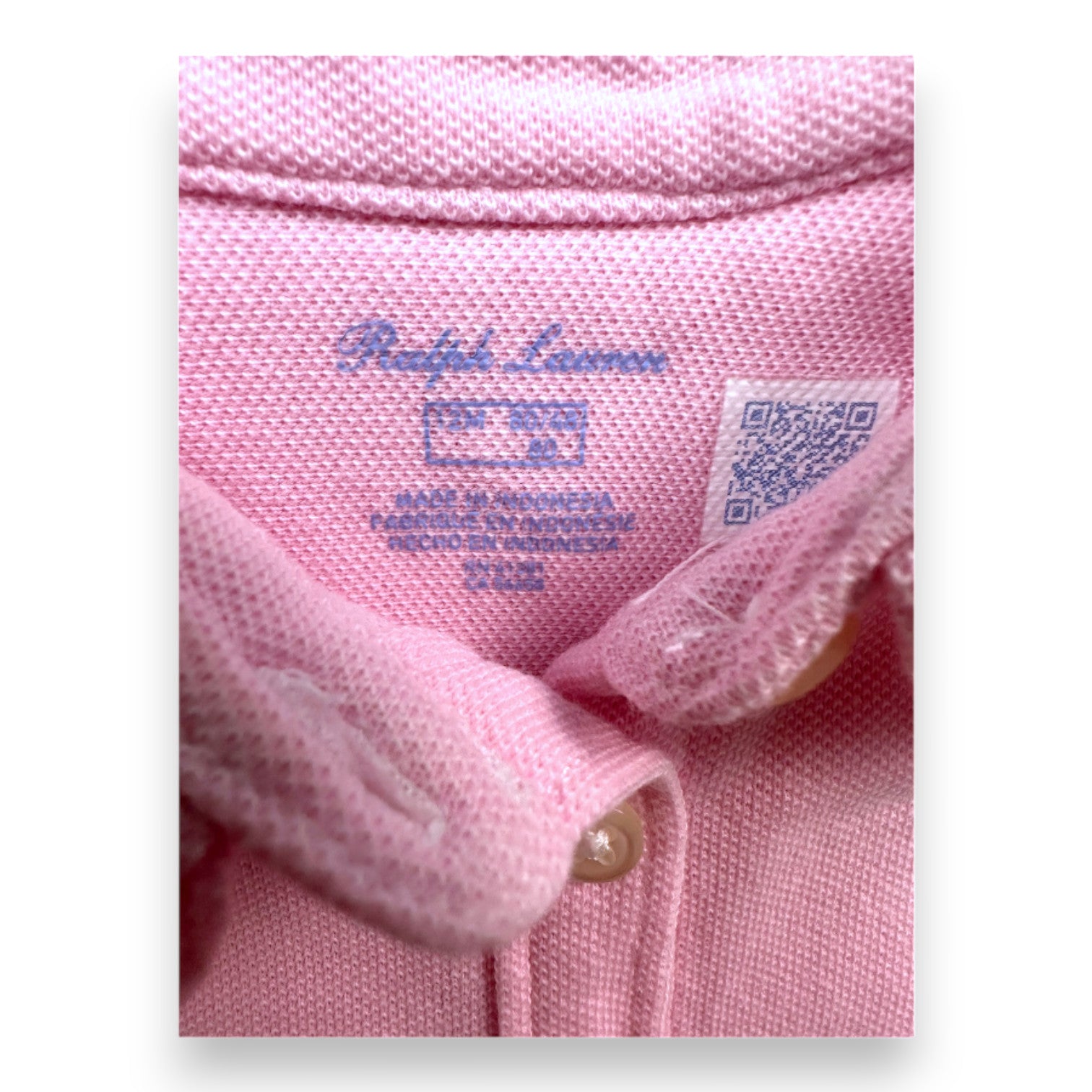 RALPH LAUREN - Ensemble robe et bloomer rose - 12 mois