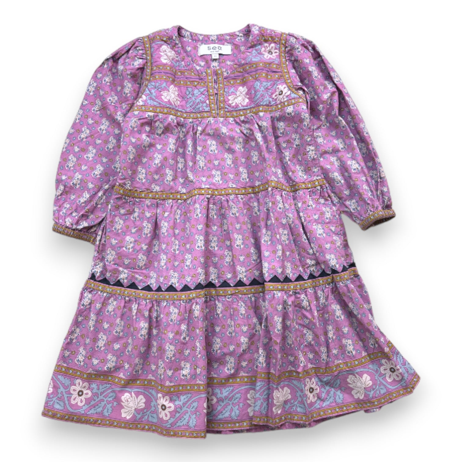 SEA NEW YORK - Robe violette à motifs - 8 ans