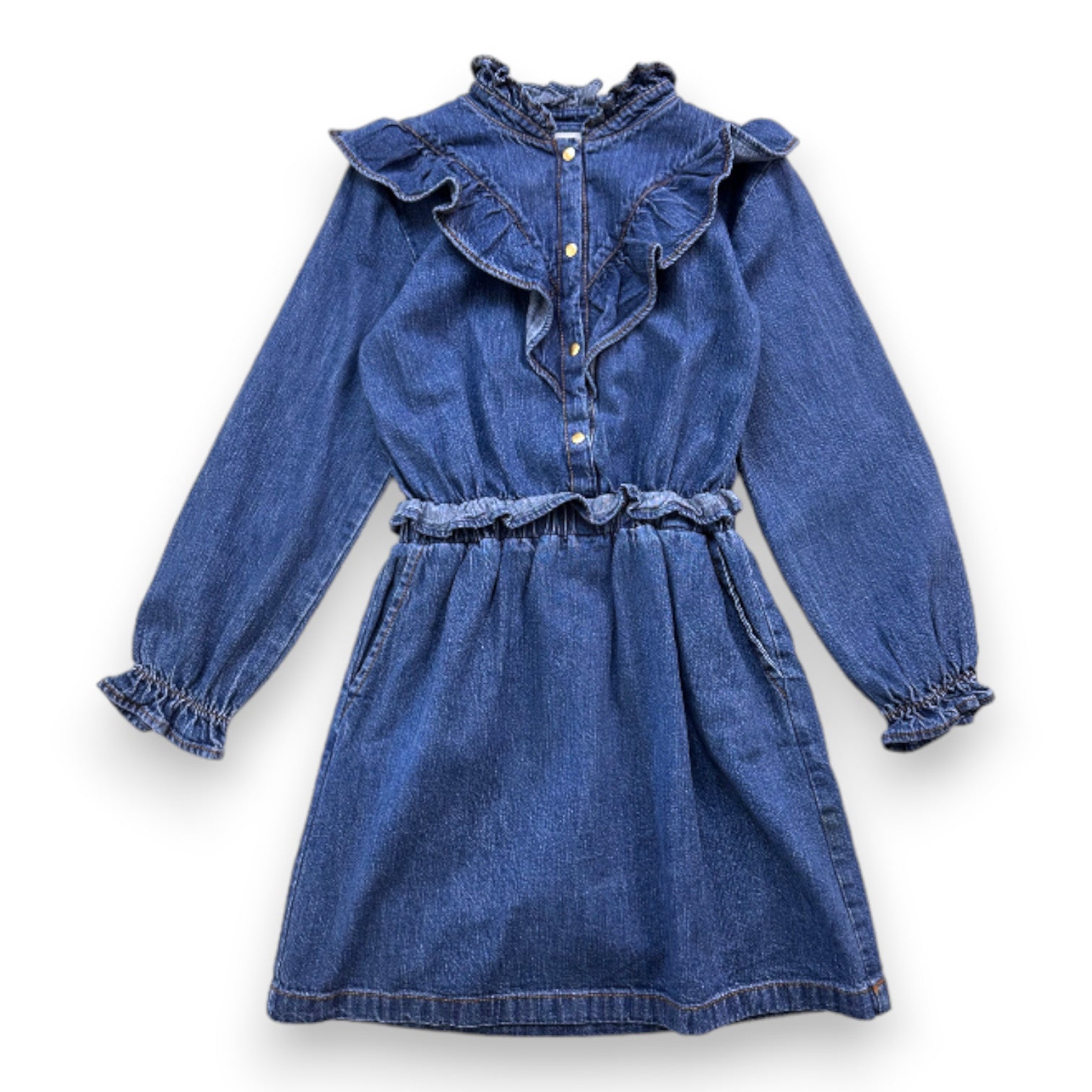 LOUIS LOUISE - Robe en denim manches longues - 8 ans