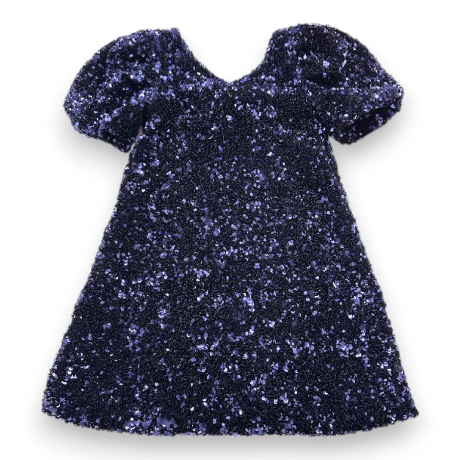 MAISON STELLA ET SUZIE - Robe sequins bleu marine - 8 ans