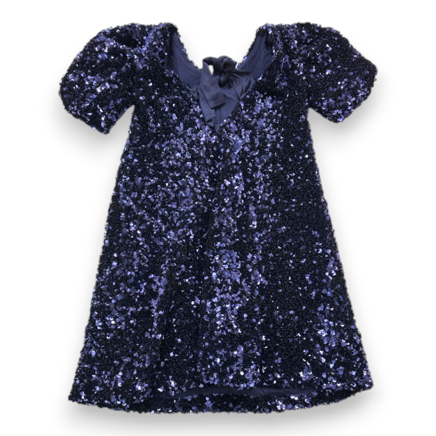 MAISON STELLA ET SUZIE - Robe sequins bleu marine - 8 ans