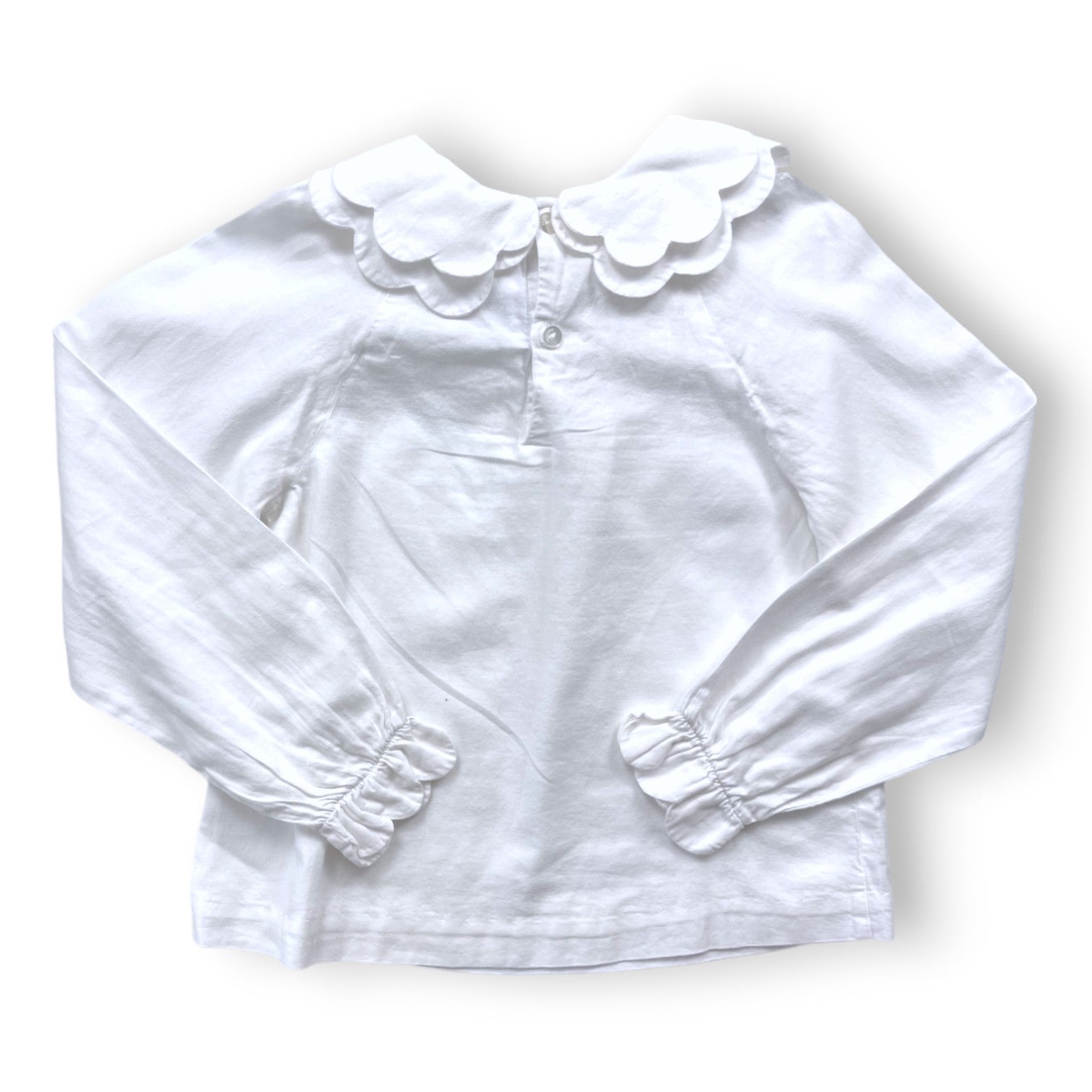JACADI - T shirt manches longues blanc - 8 ans
