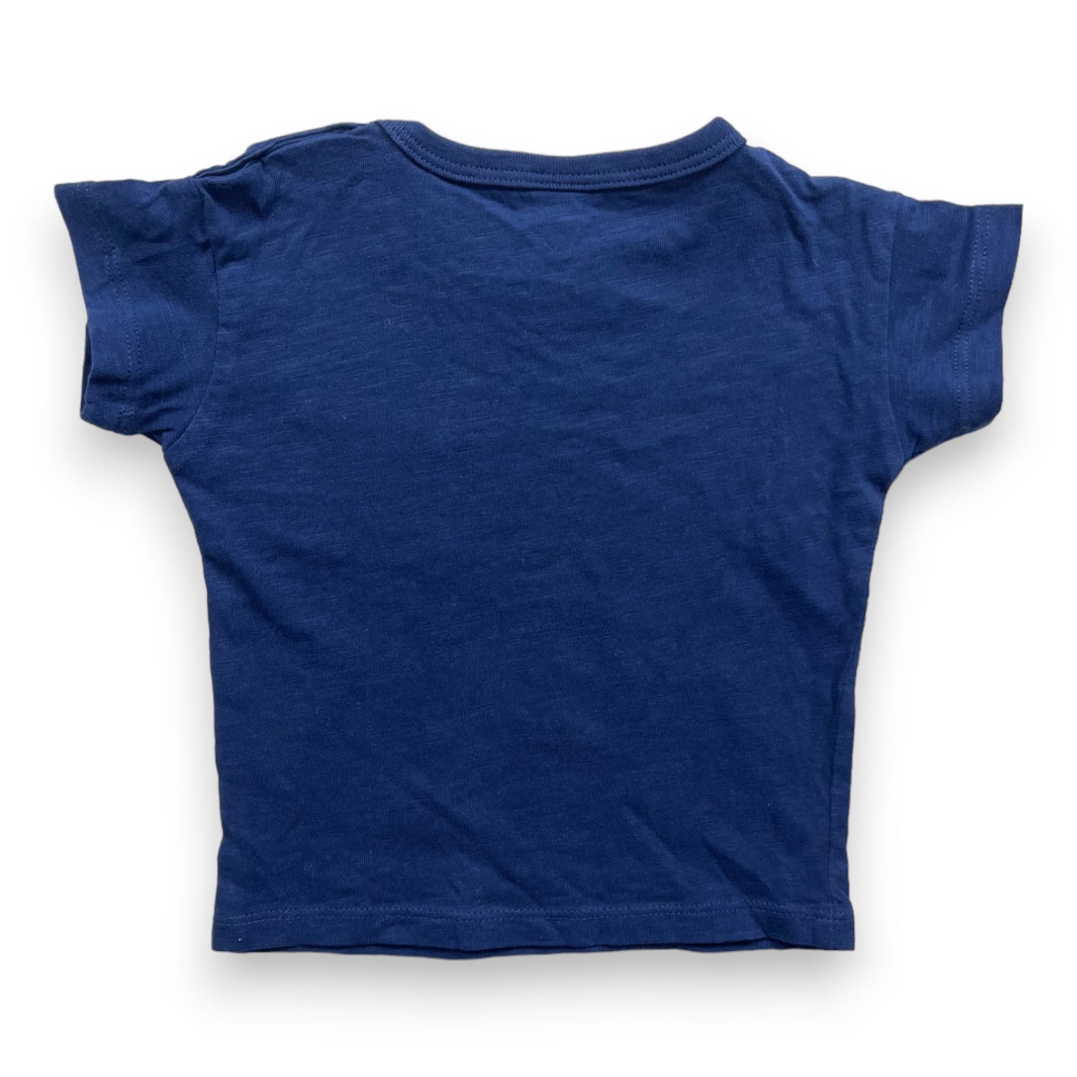 PETIT BATEAU - T shirt bleu marine - 6 mois