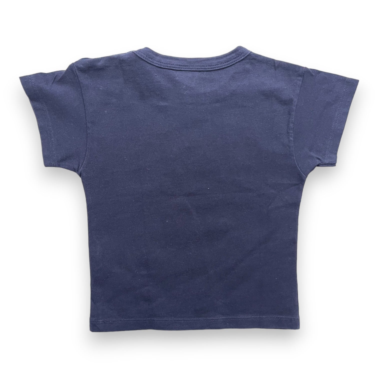 PETIT BATEAU - T shirt bleu marine paquebot - 2 ans
