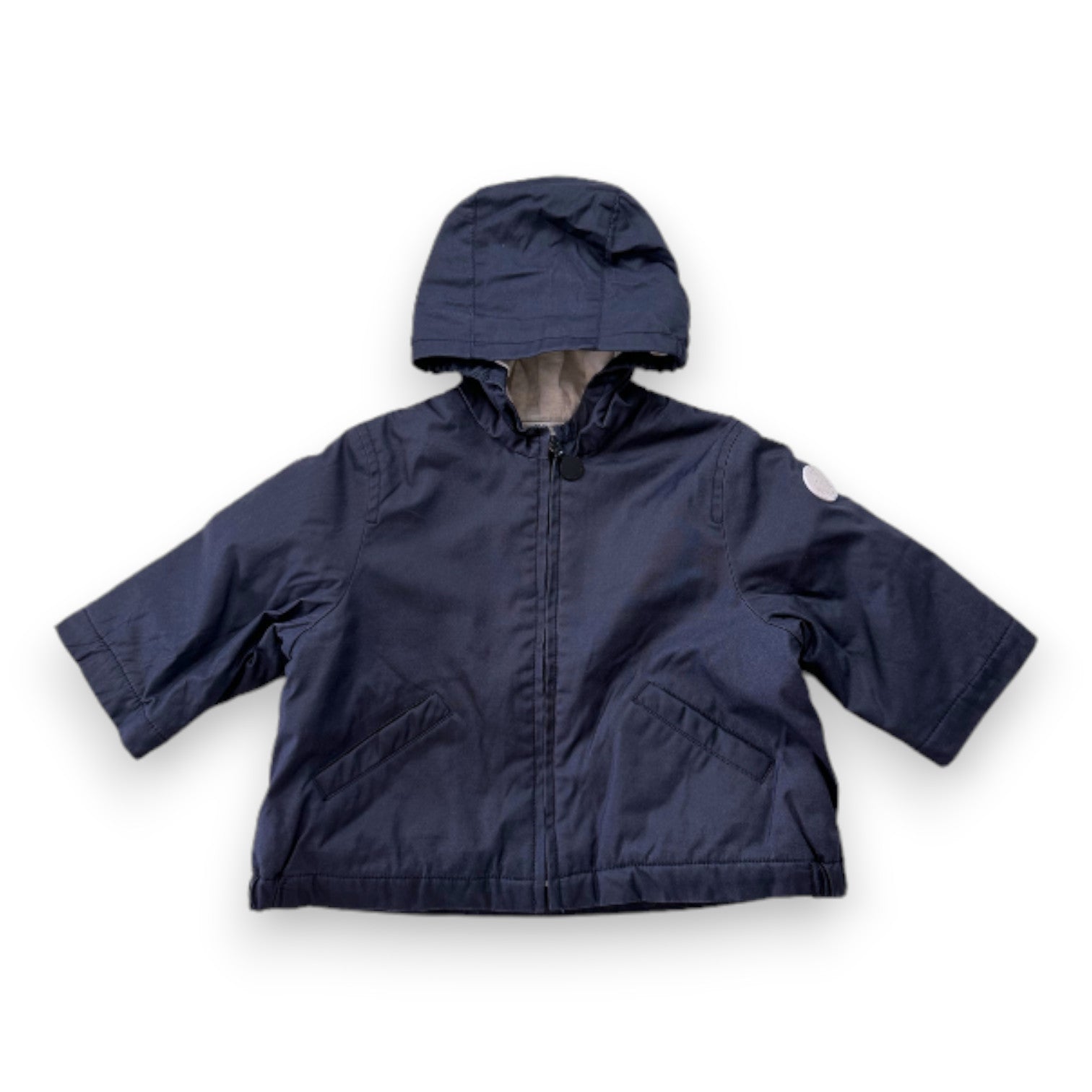 BONPOINT - Veste coupe vent bleu marine - 12 mois