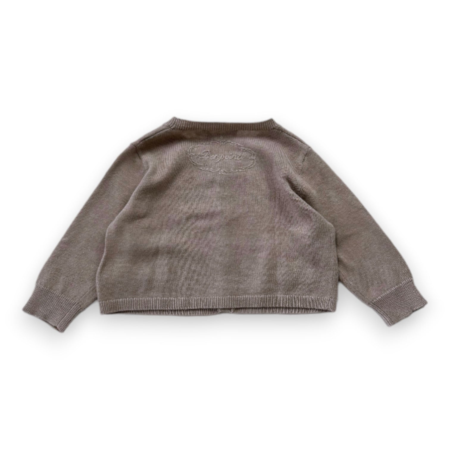 BONPOINT - Cardigan en lin marron - 18 mois