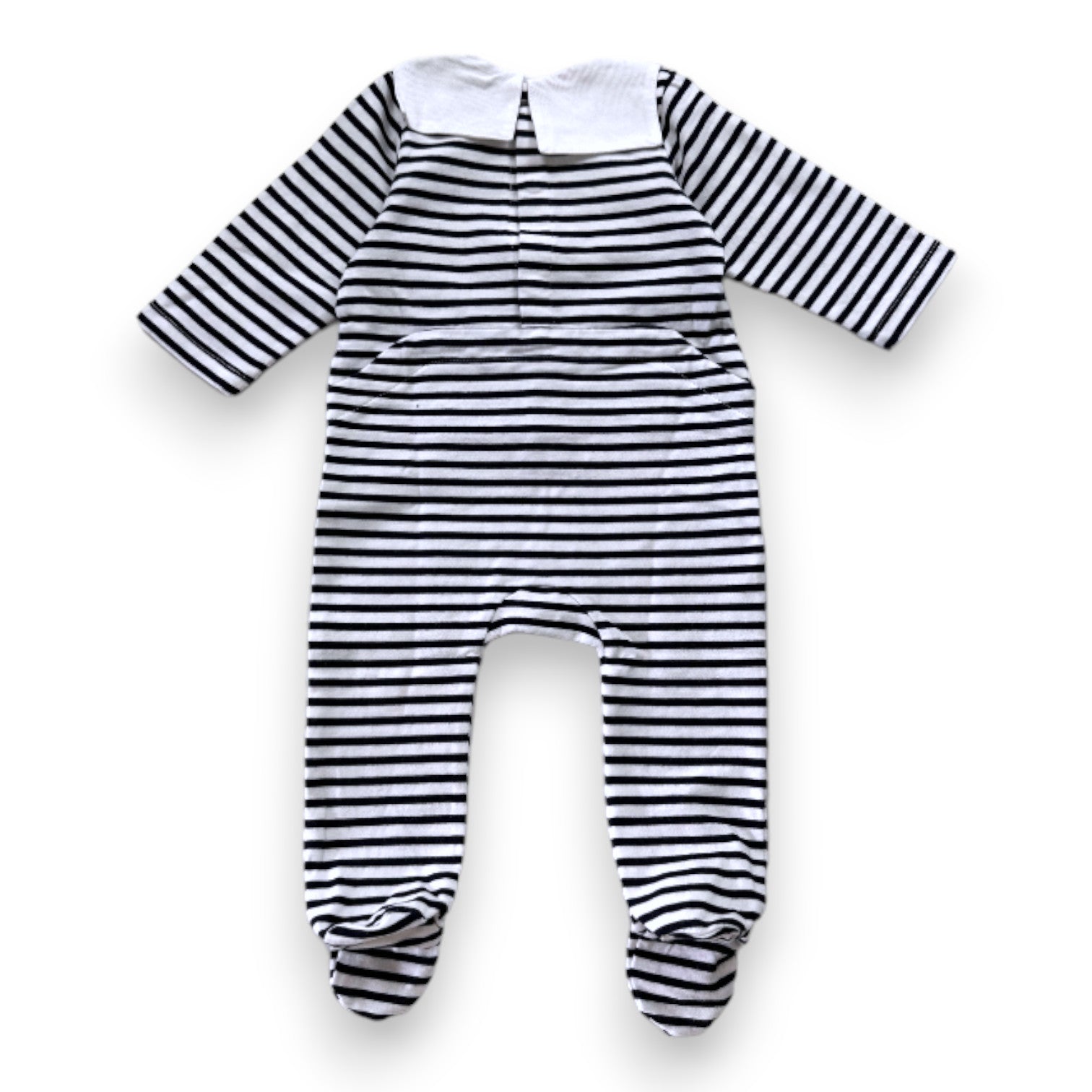JACADI - Pyjama bleu et blanc à rayures - 6 mois