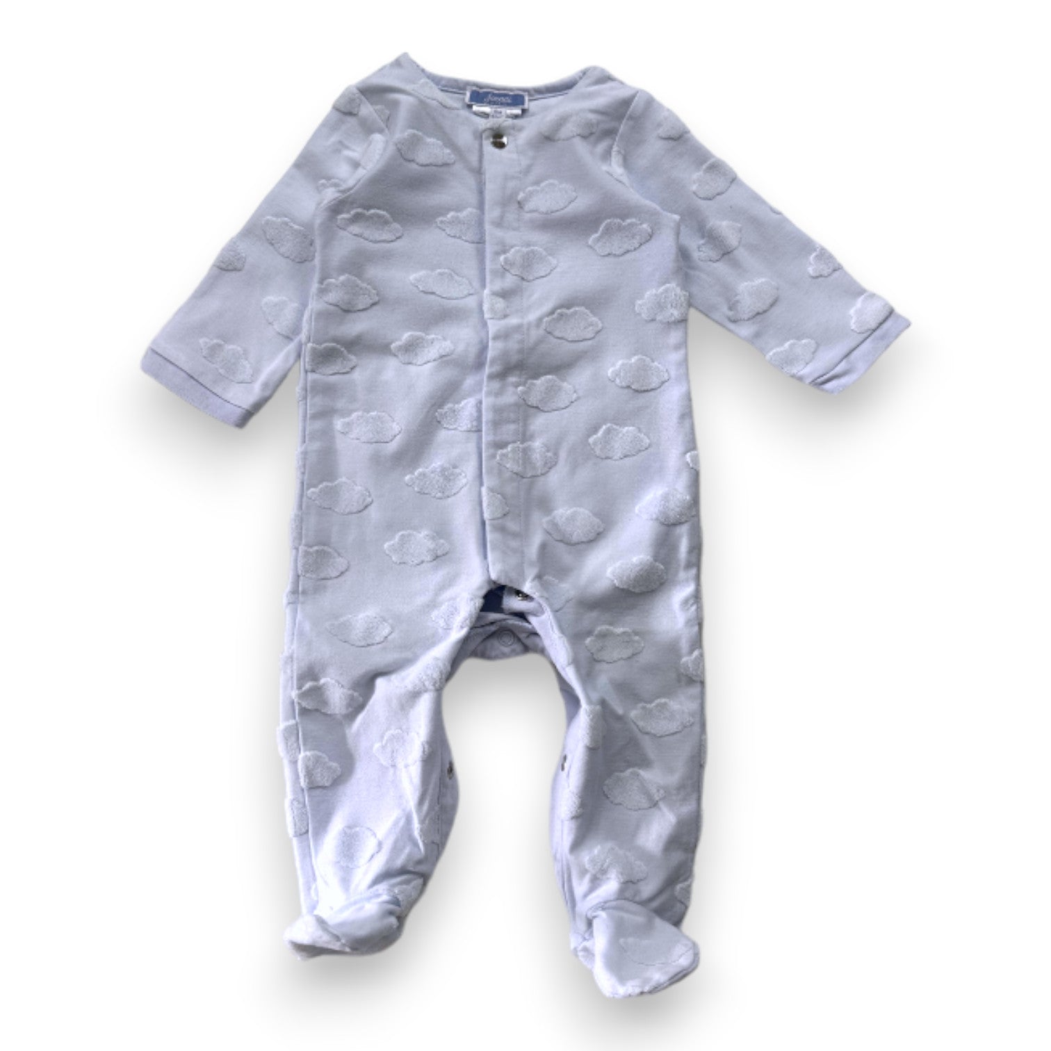 JACADI - Pyjama bleu brodé nuages - 6 mois