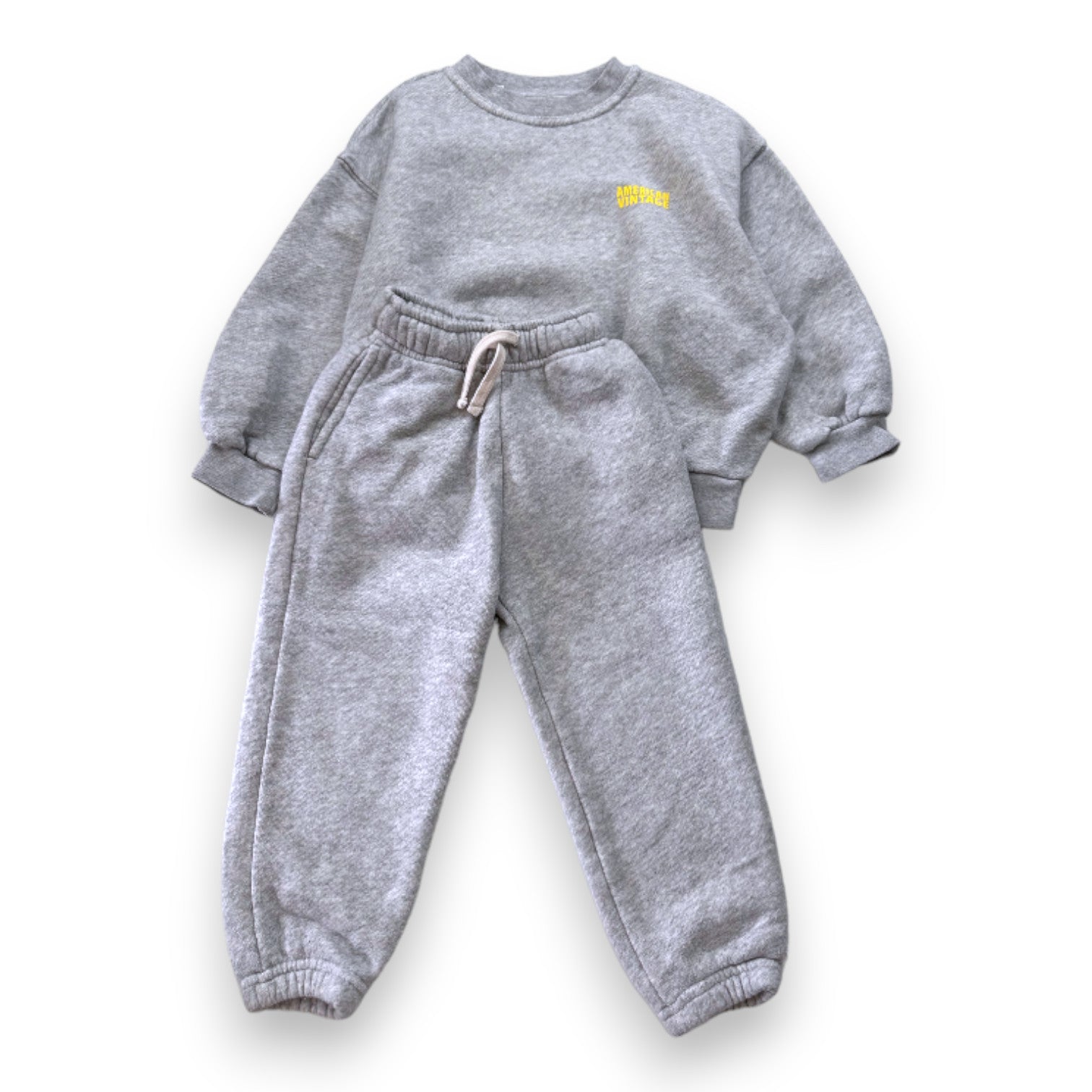 AMERICAN VINTAGE - Ensemble de jogging gris - 3 ans