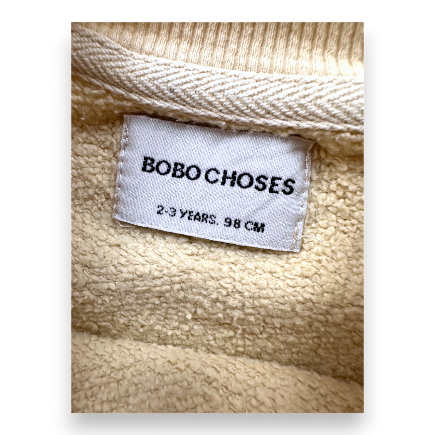 BOBO CHOSES - Sweat beige orange et bleu - 2 ans