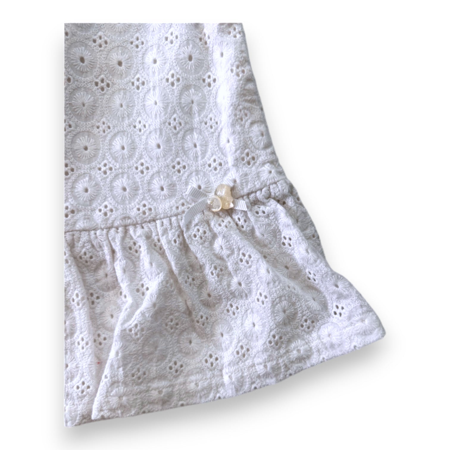 TARTINE & CHOCOLAT - Robe blanche avec broderies - 6 mois